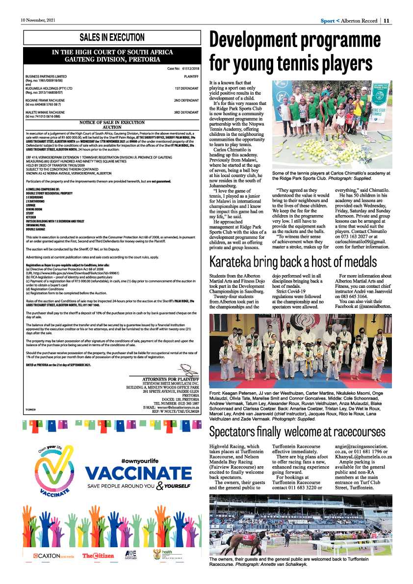 Alberton Record 10 November 2021 page 13