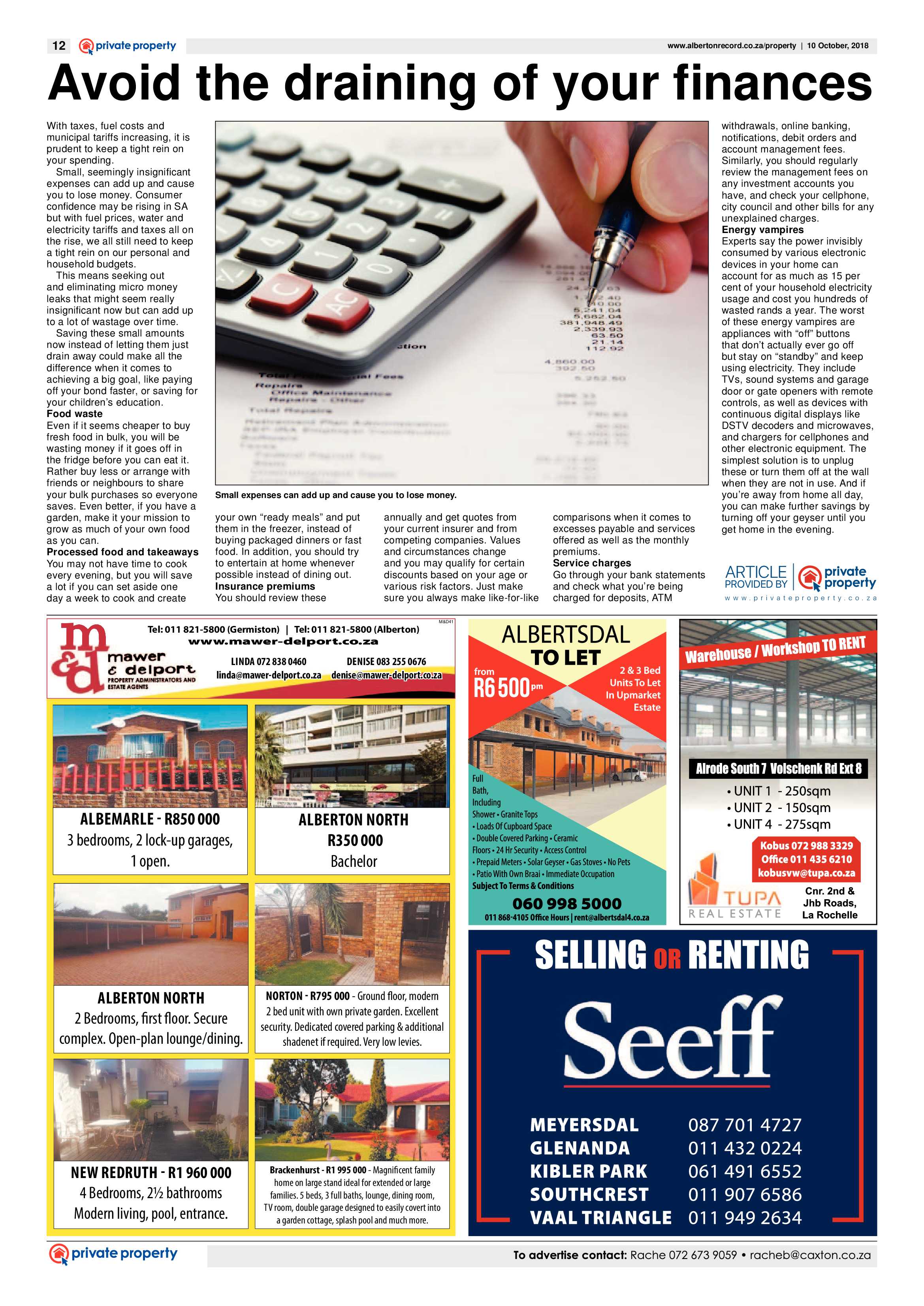 Alberton Record 10 October 2018 page 12