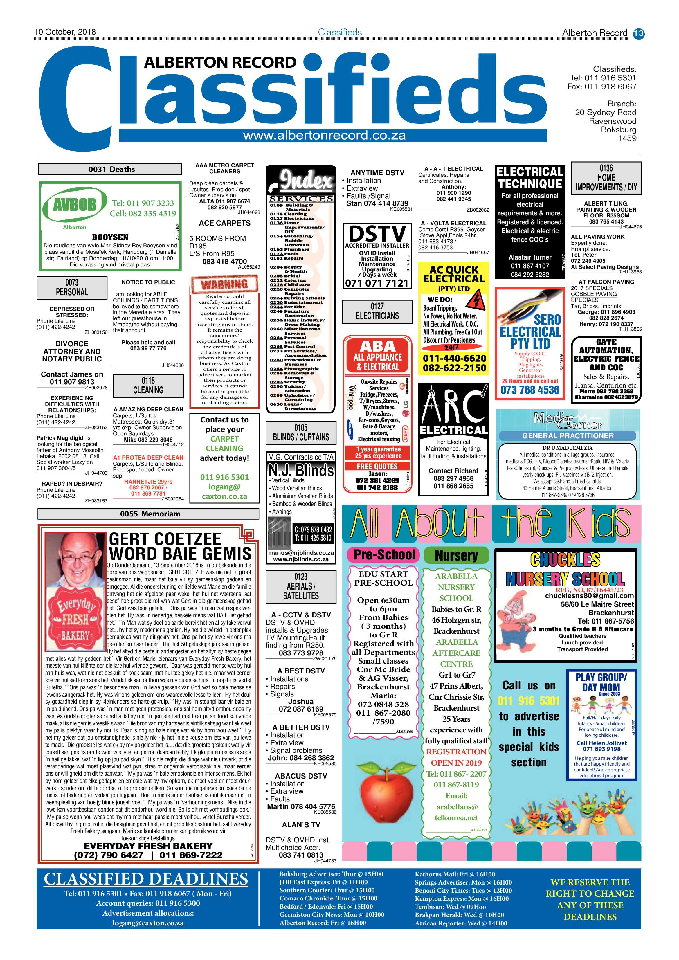 Alberton Record 10 October 2018 page 13