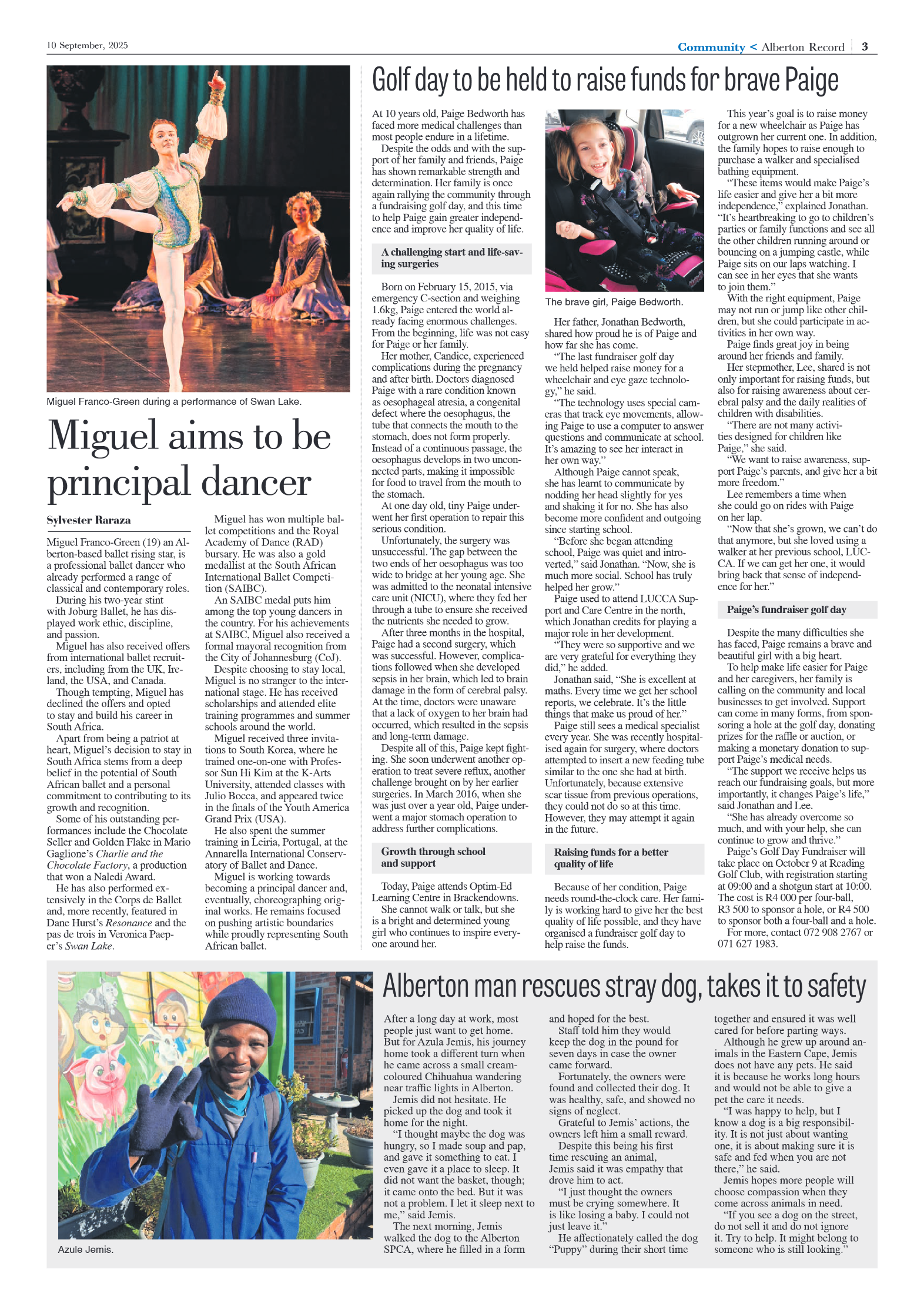 Alberton Record 10 September 2025 page 3