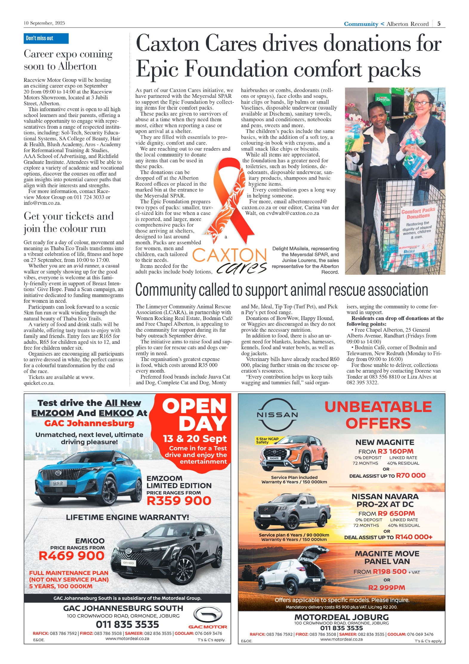Alberton Record 10 September 2025 page 5