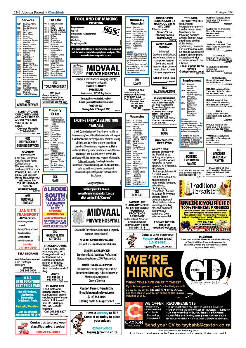 Alberton Record 11 August 2021 page 10