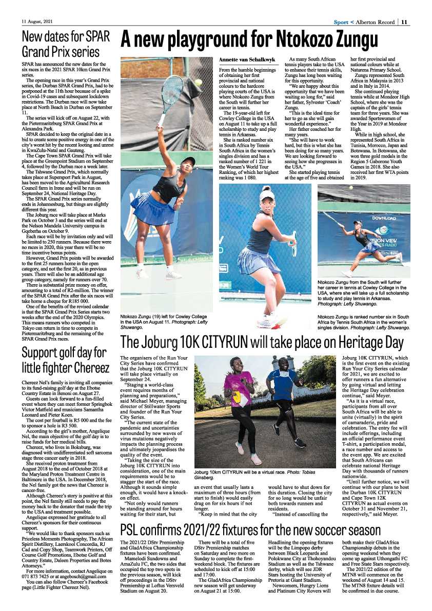 Alberton Record 11 August 2021 page 11