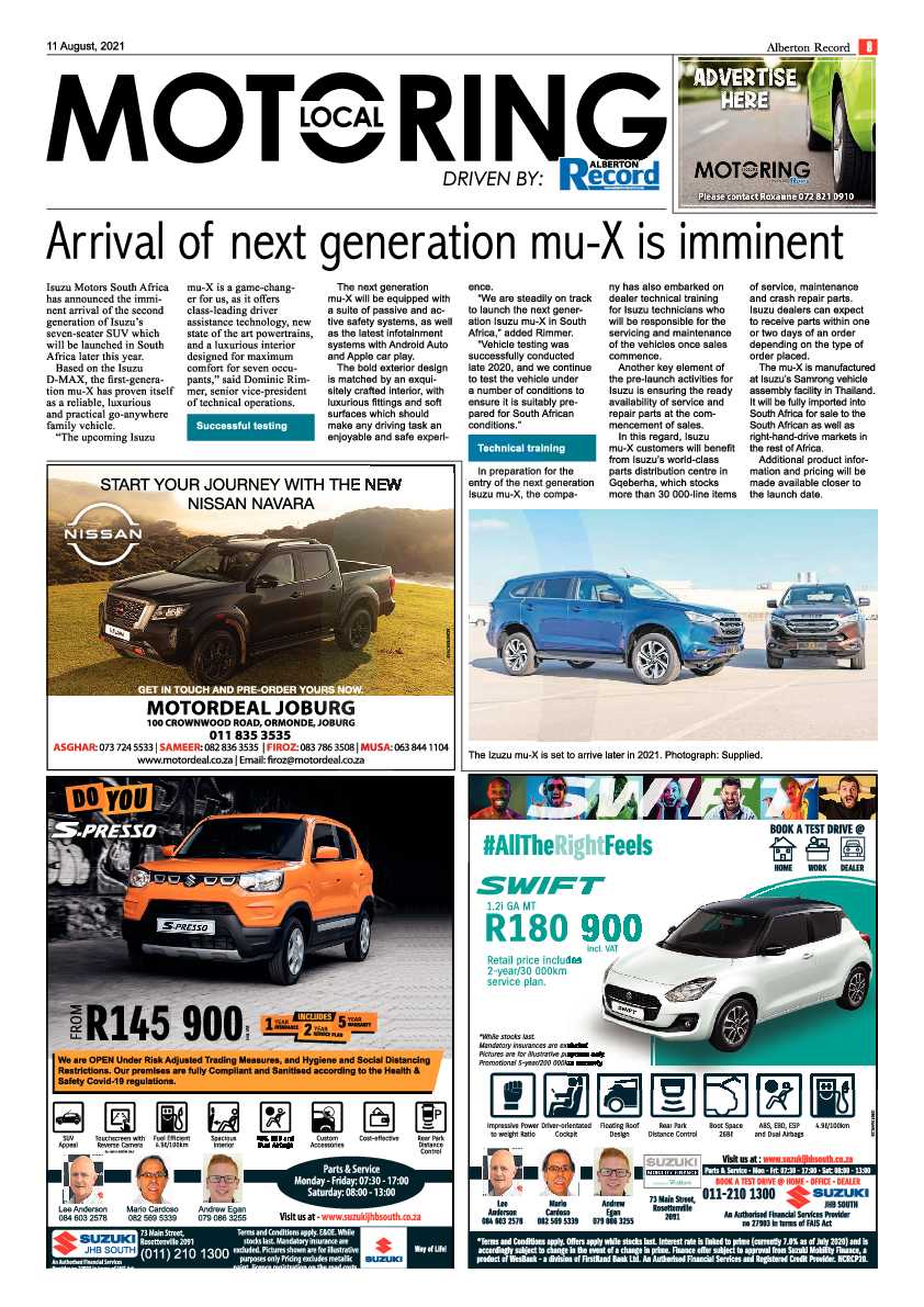 Alberton Record 11 August 2021 page 8