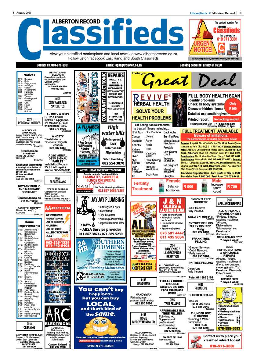 Alberton Record 11 August 2021 page 9