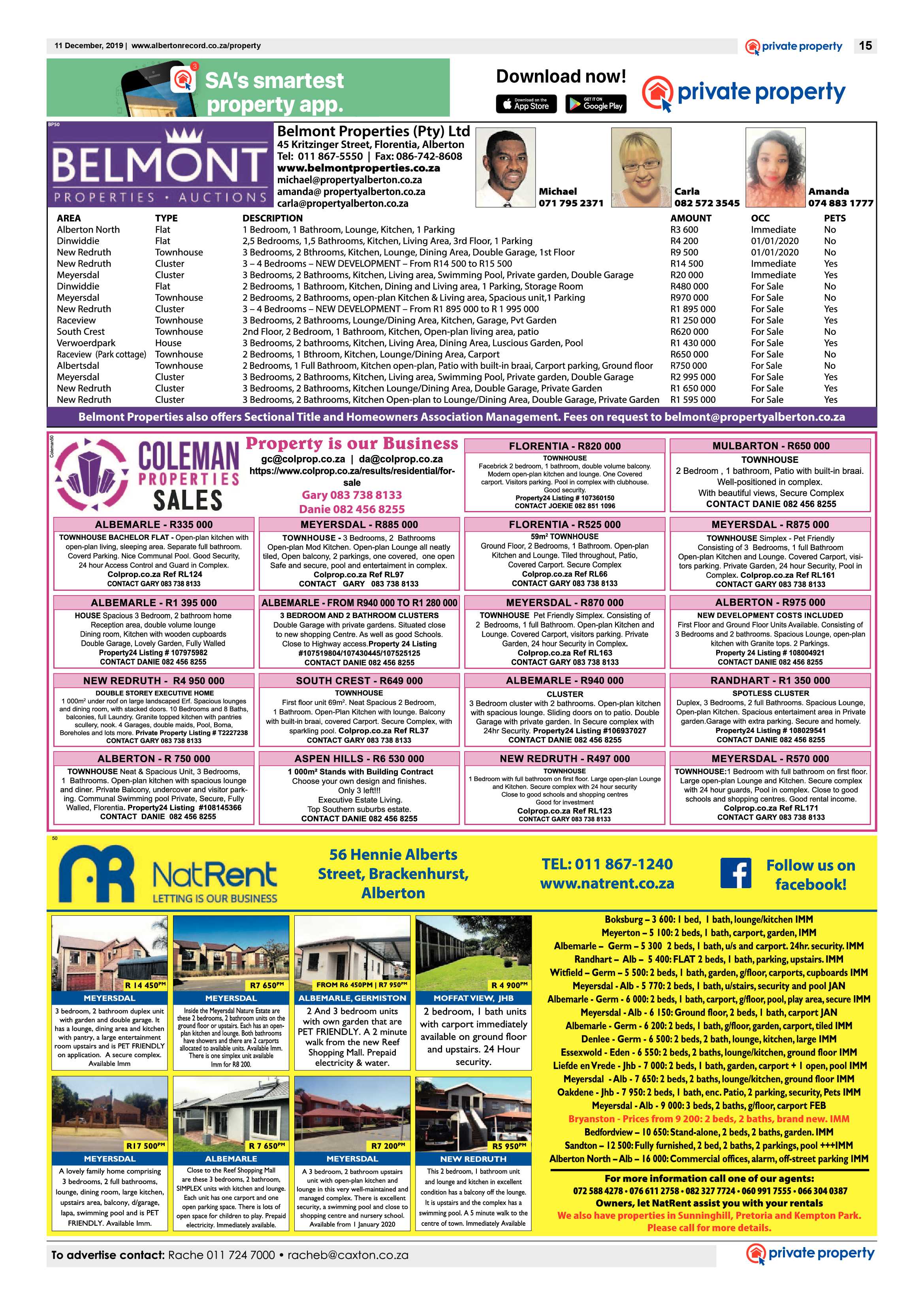 Alberton Record 11 December 2019 page 15