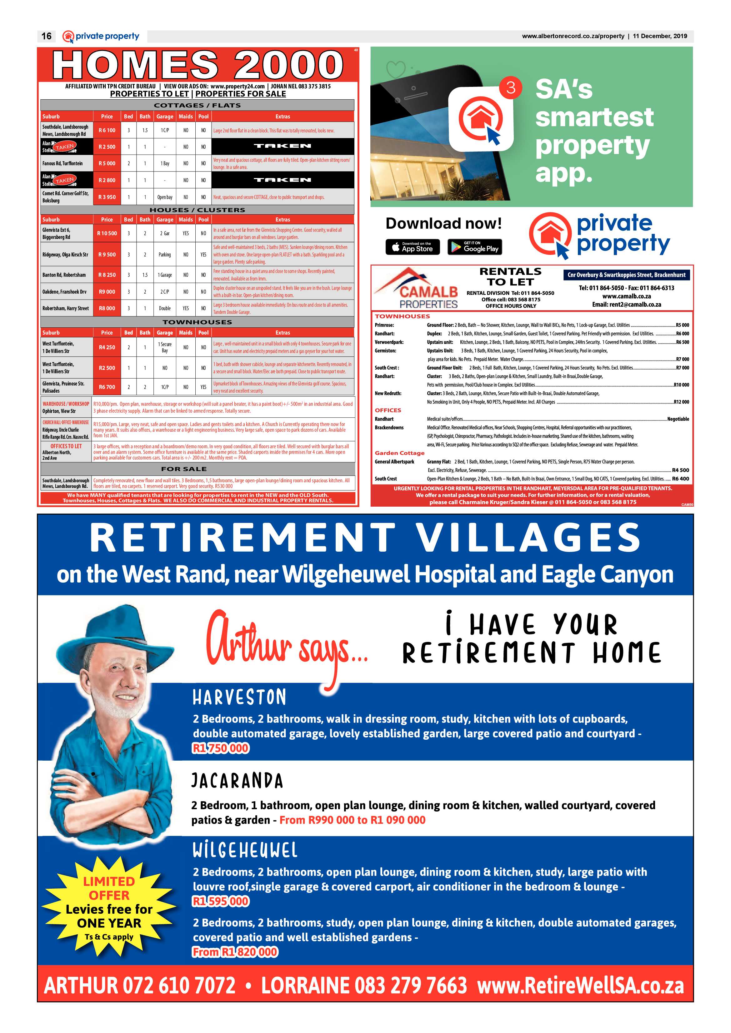 Alberton Record 11 December 2019 page 16