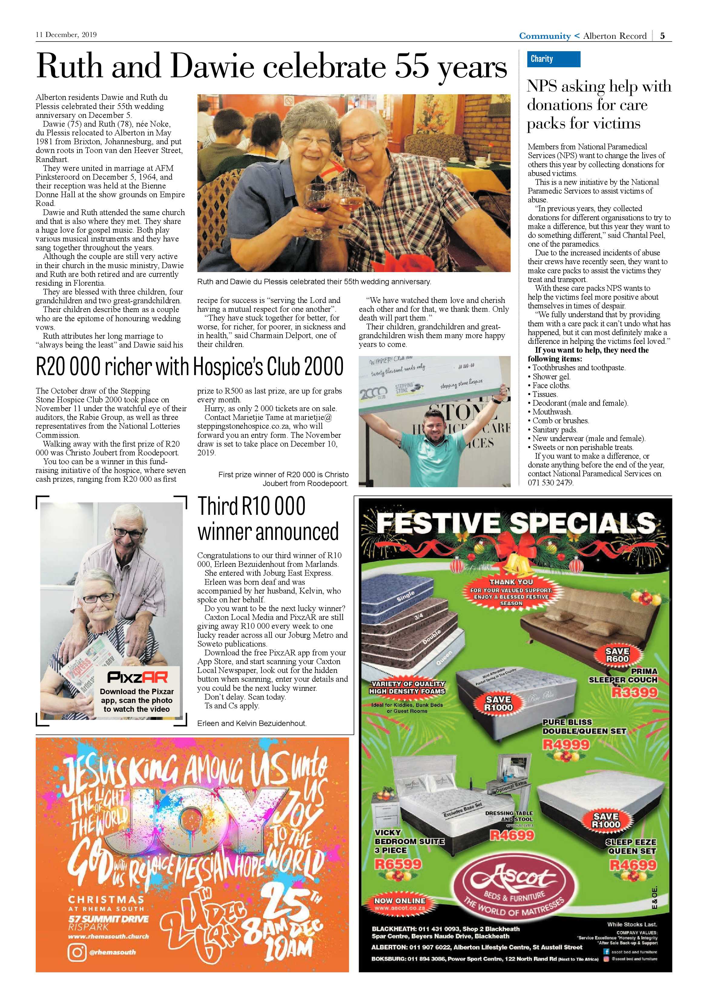 Alberton Record 11 December 2019 page 5