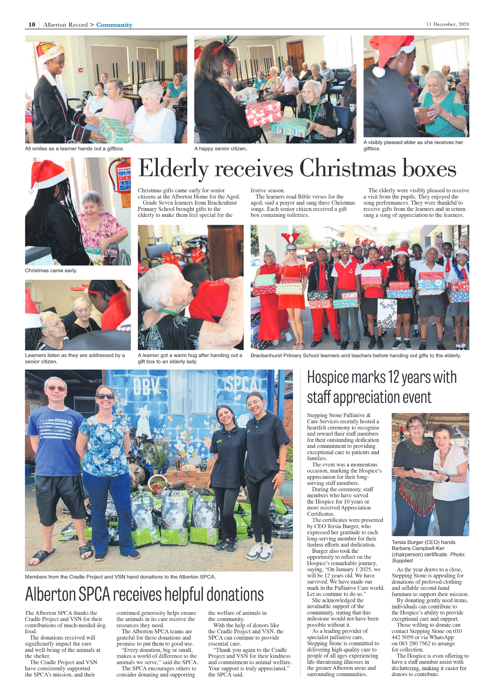 Alberton Record 11 December 2024 page 12