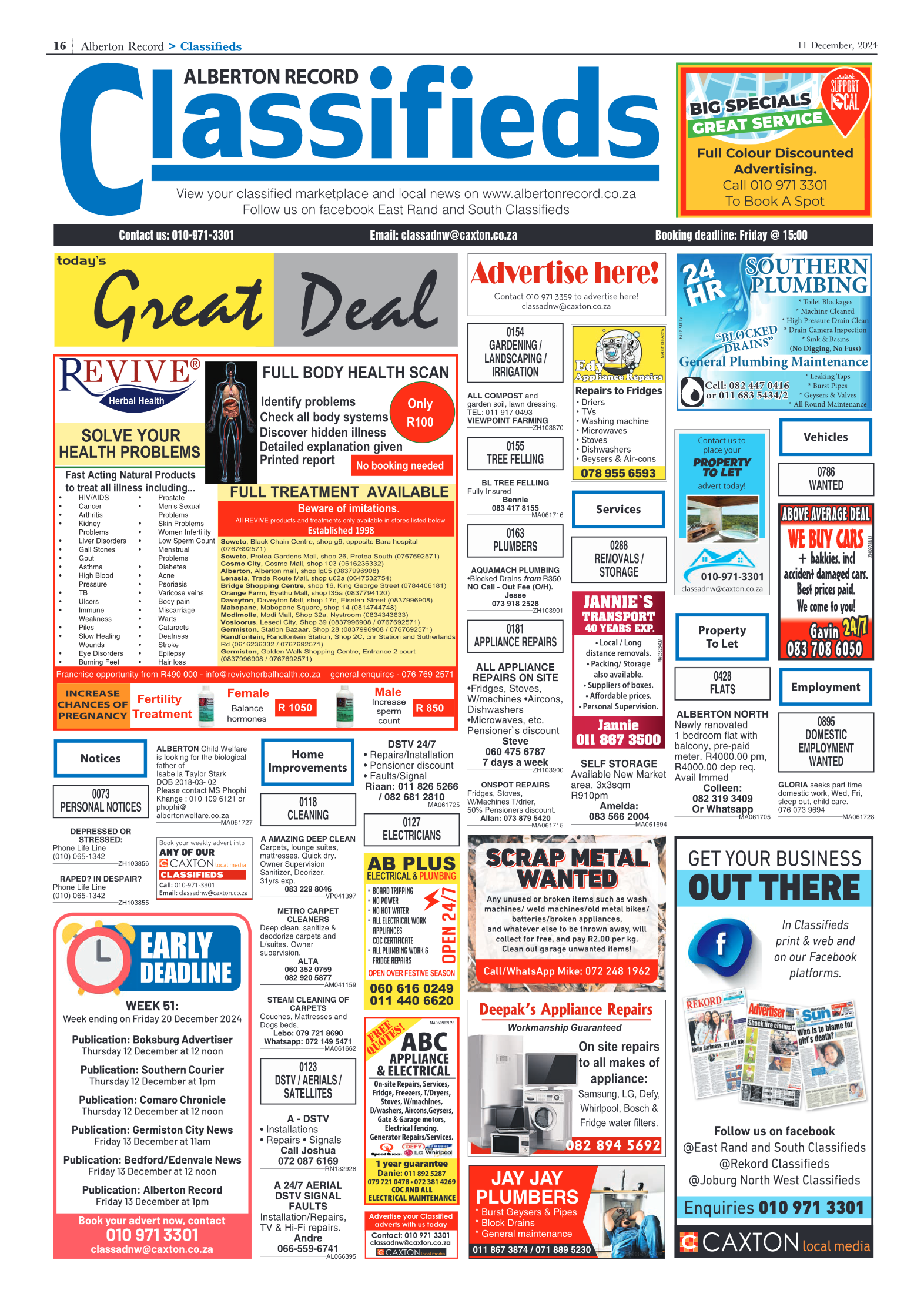 Alberton Record 11 December 2024 page 18