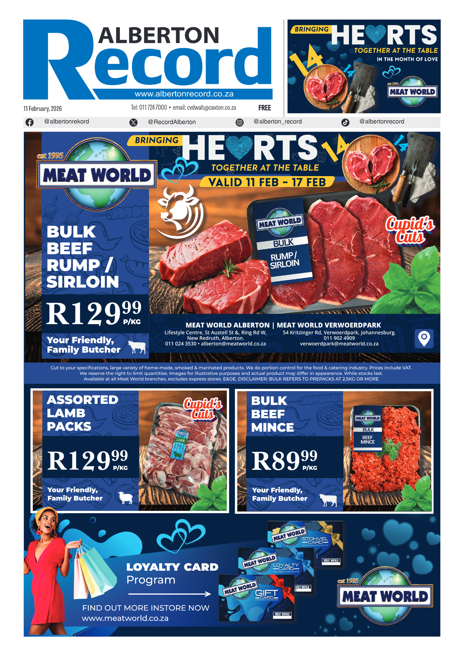 Alberton Record 11 February 2026 page 1