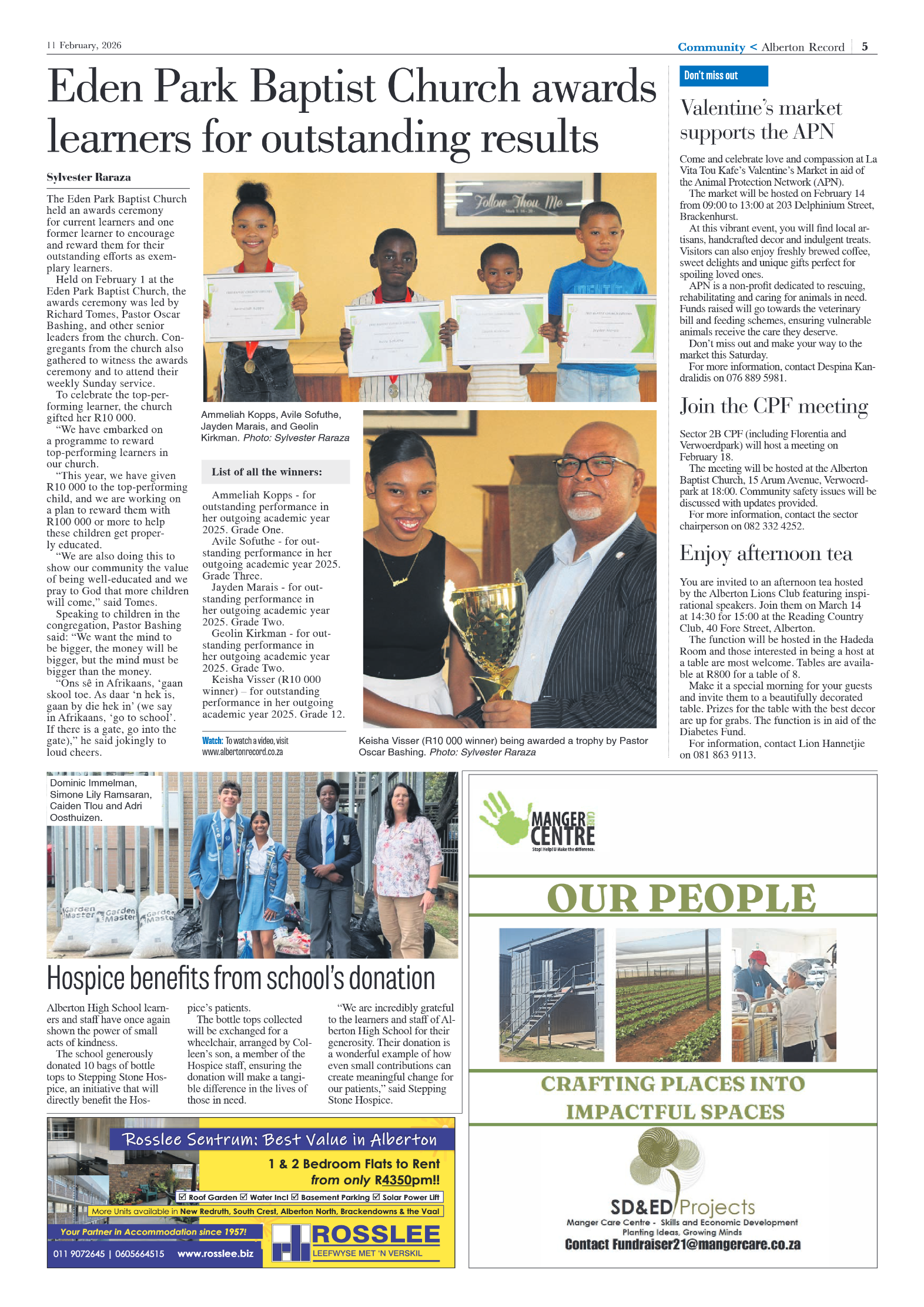 Alberton Record 11 February 2026 page 7