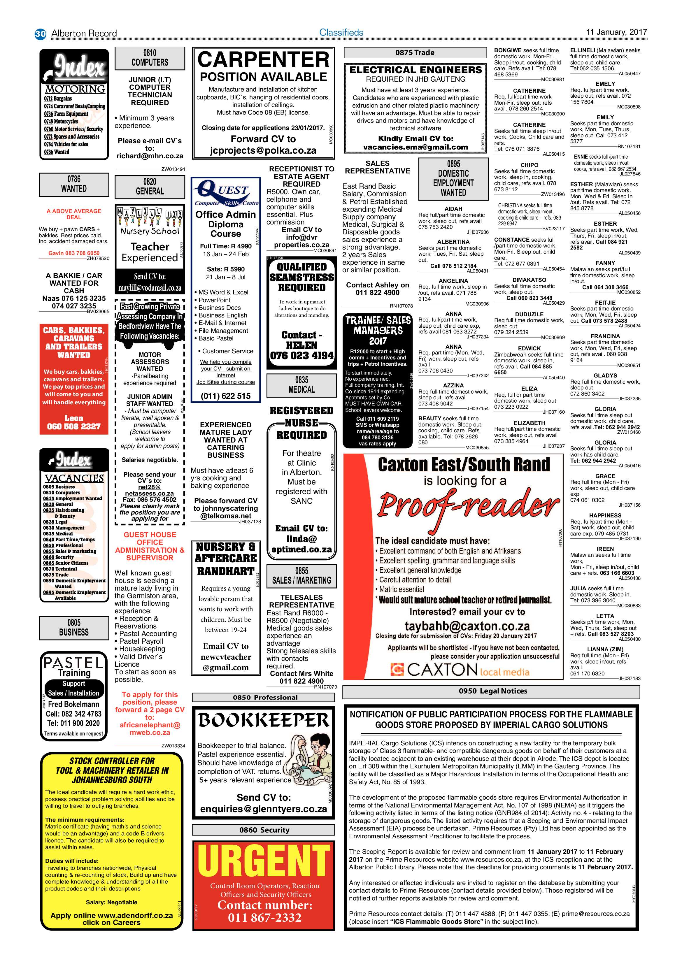 Alberton Record 11 January 2017 page 30