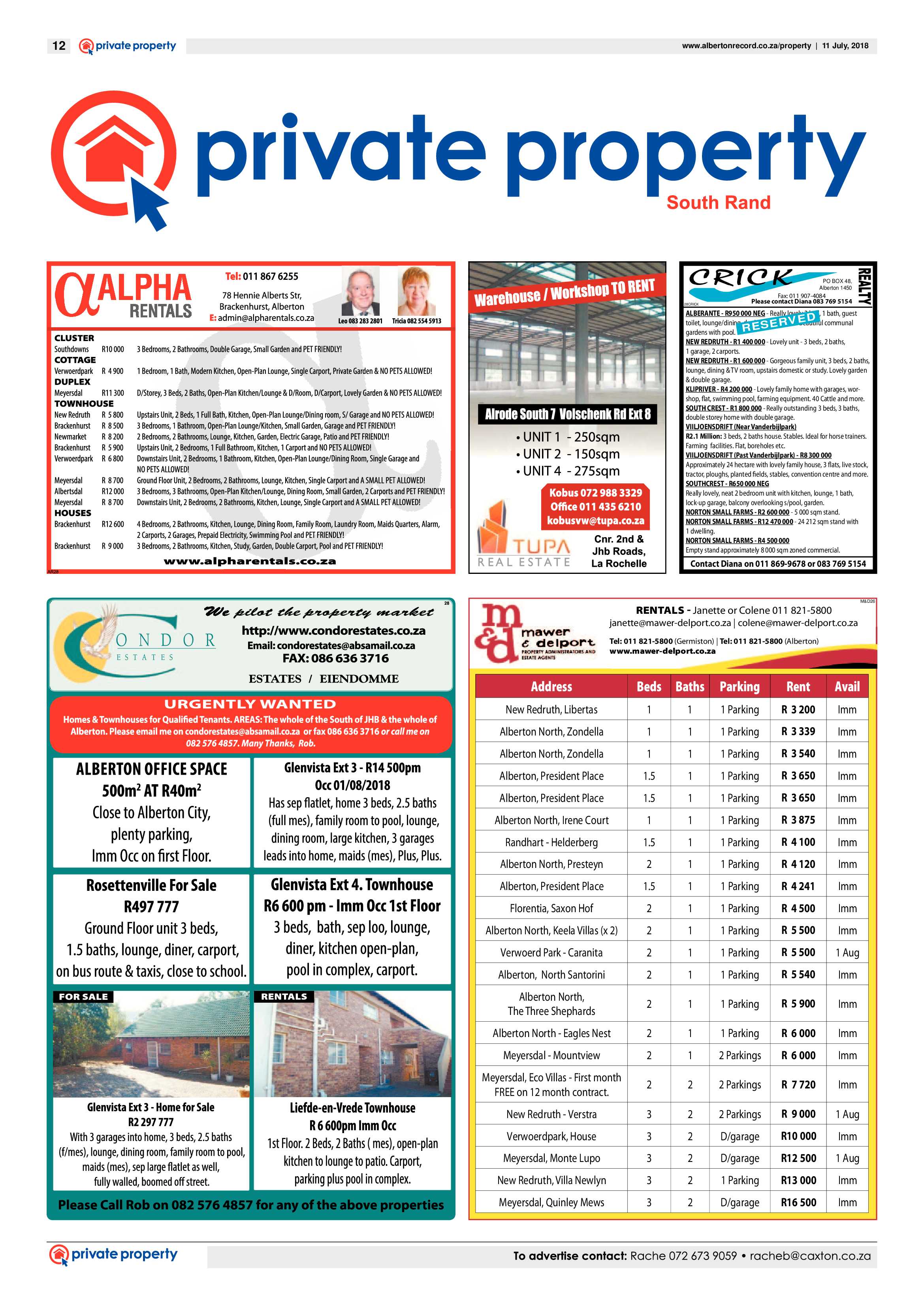 Alberton Record 11 July 2018 page 12