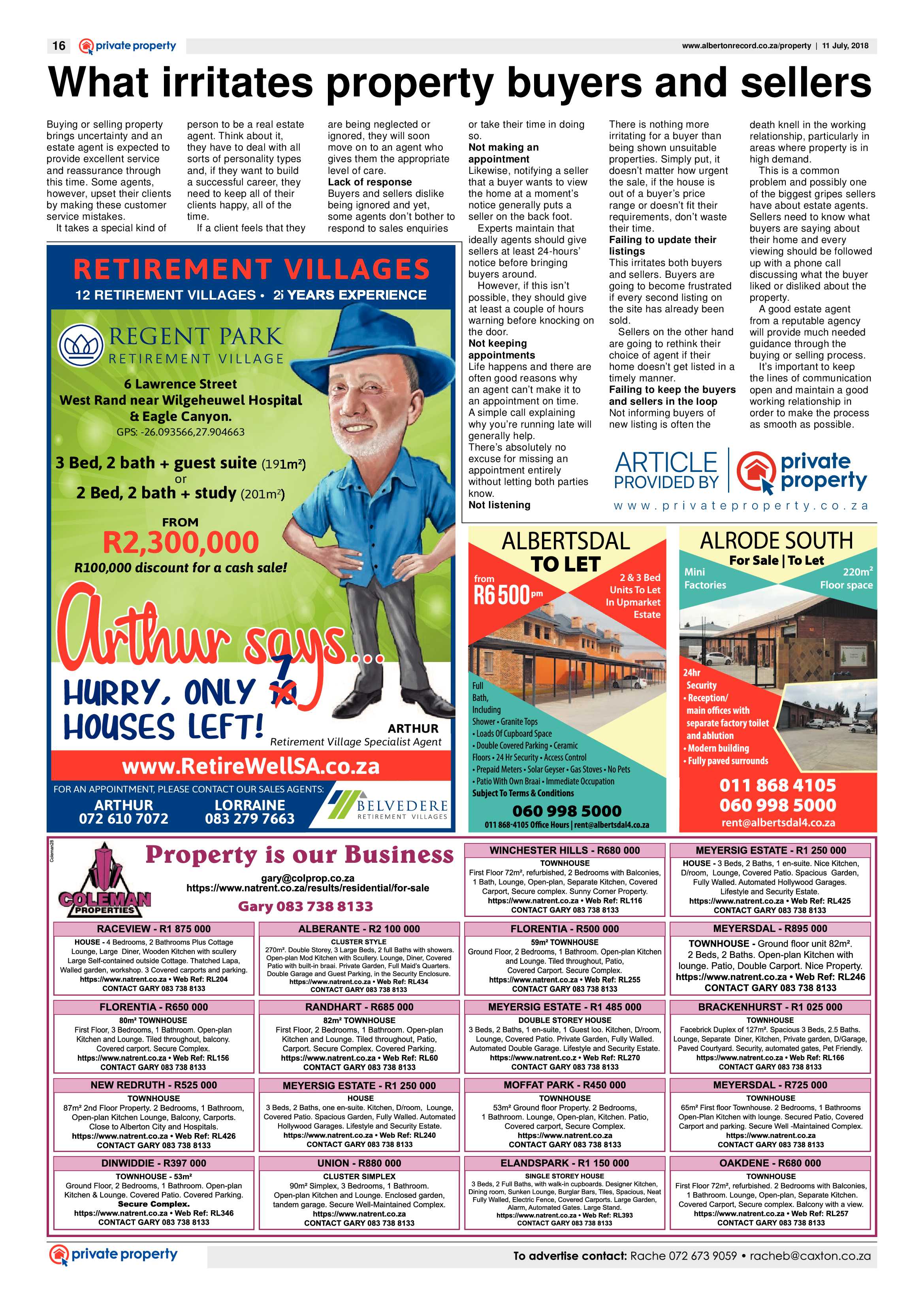 Alberton Record 11 July 2018 page 16