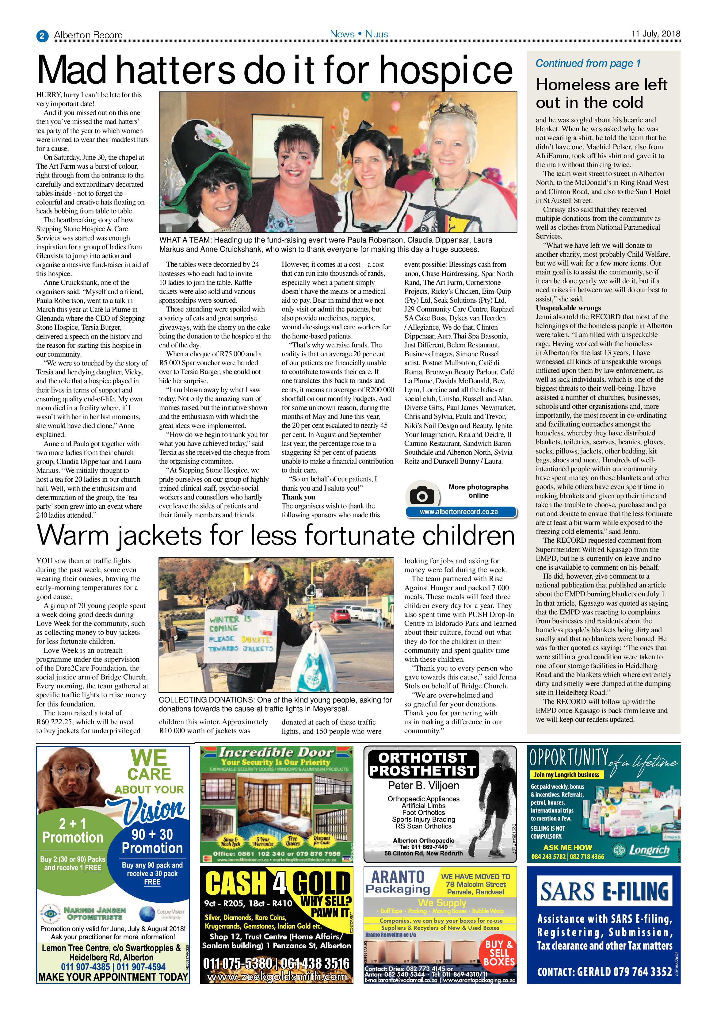 Alberton Record 11 July 2018 page 2