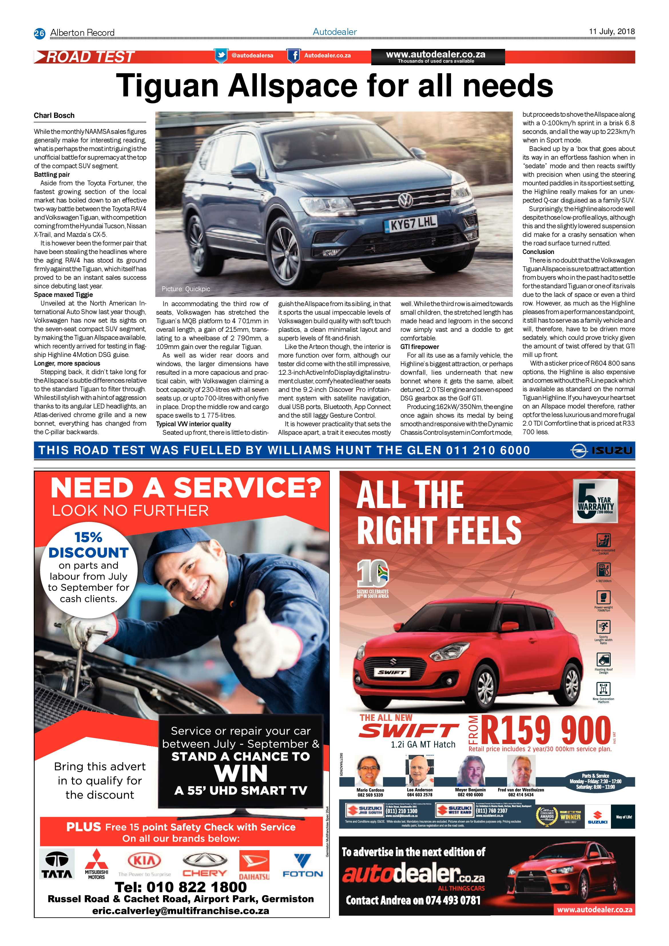 Alberton Record 11 July 2018 page 26