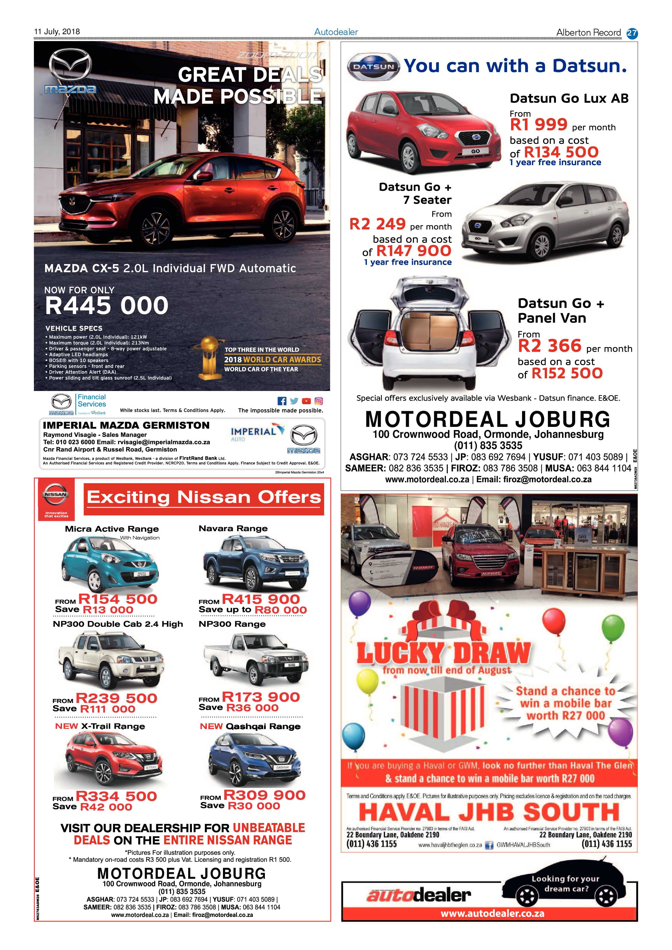 Alberton Record 11 July 2018 page 27