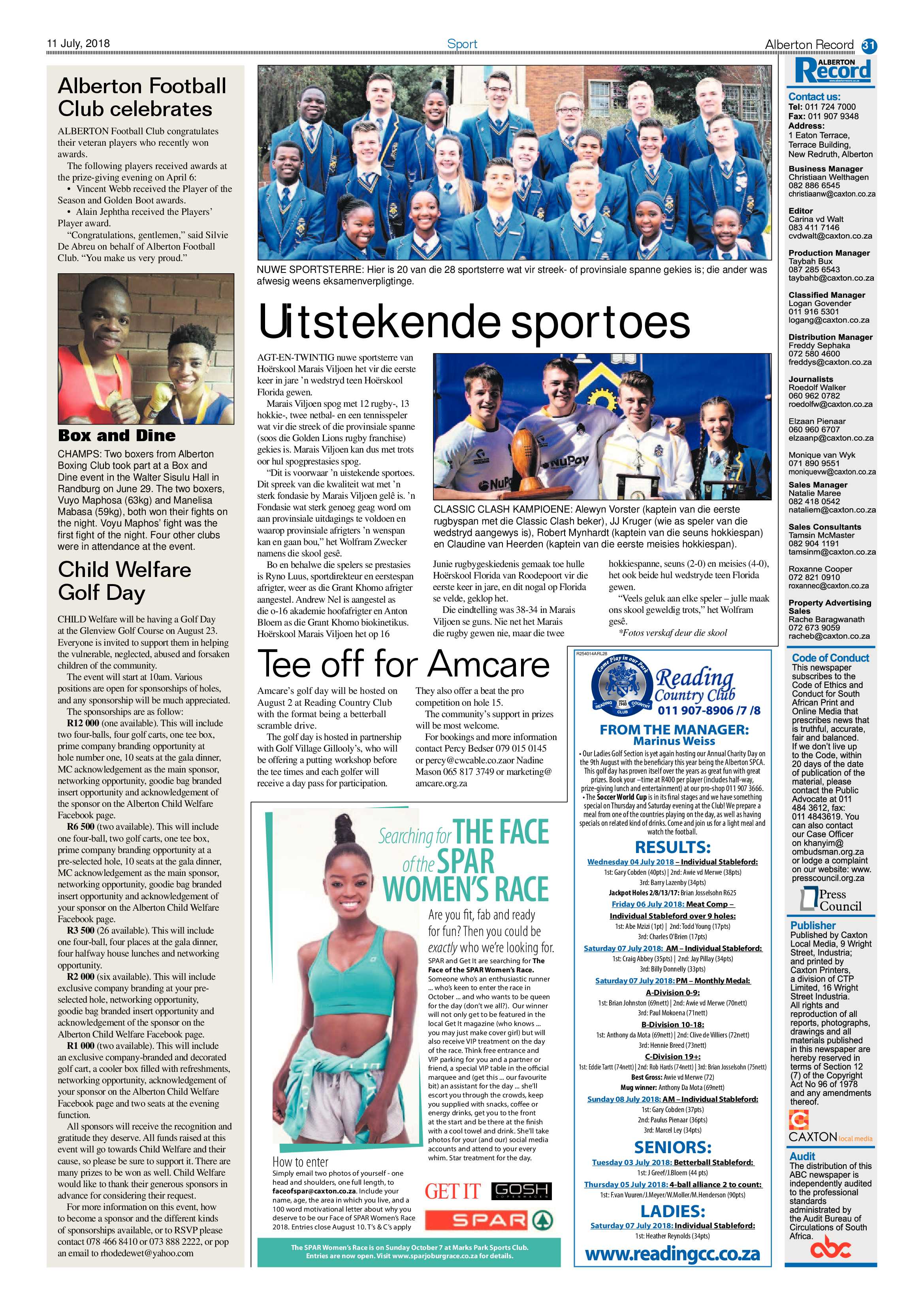 Alberton Record 11 July 2018 page 31