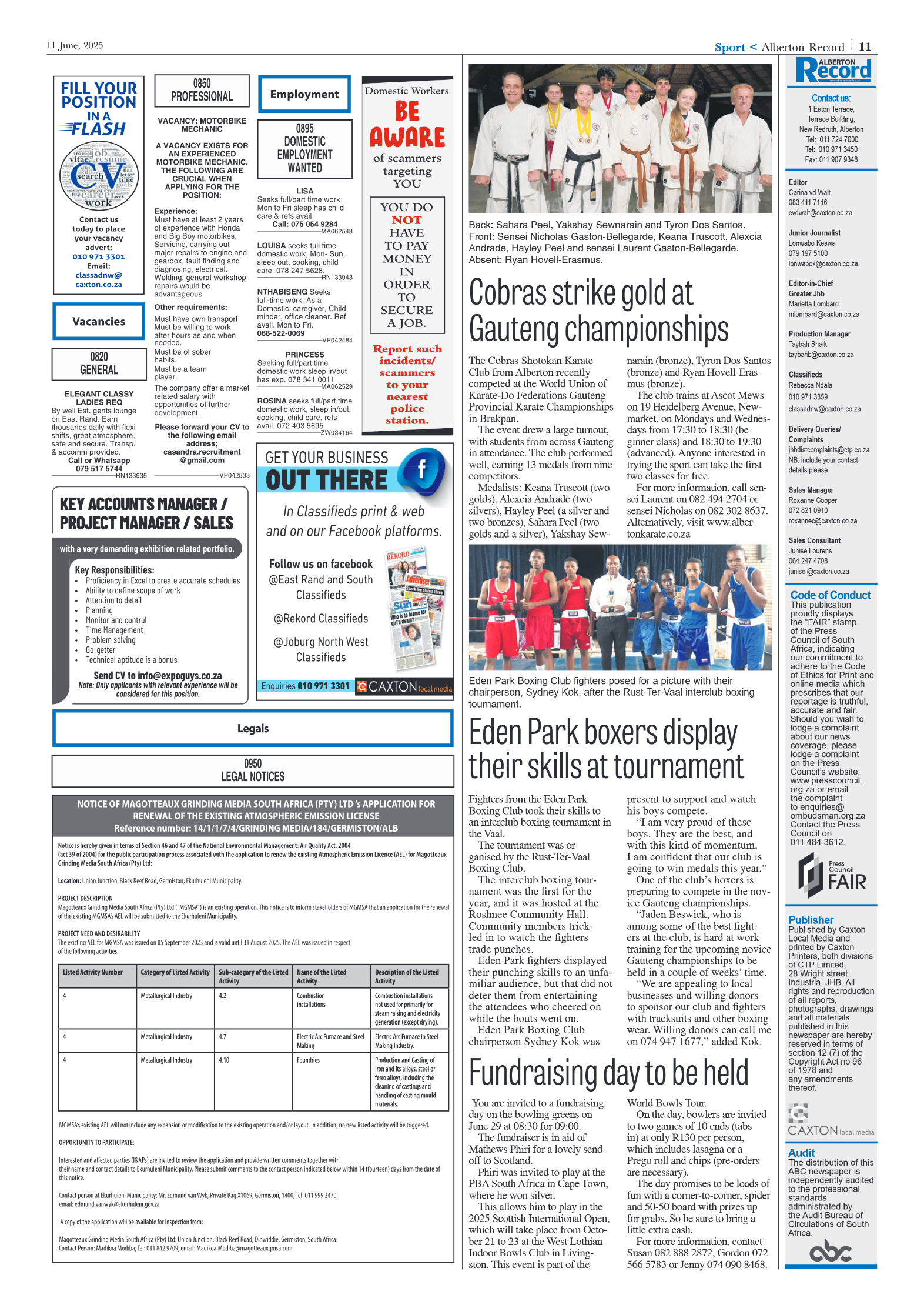 Alberton Record 11 June 2025 page 13