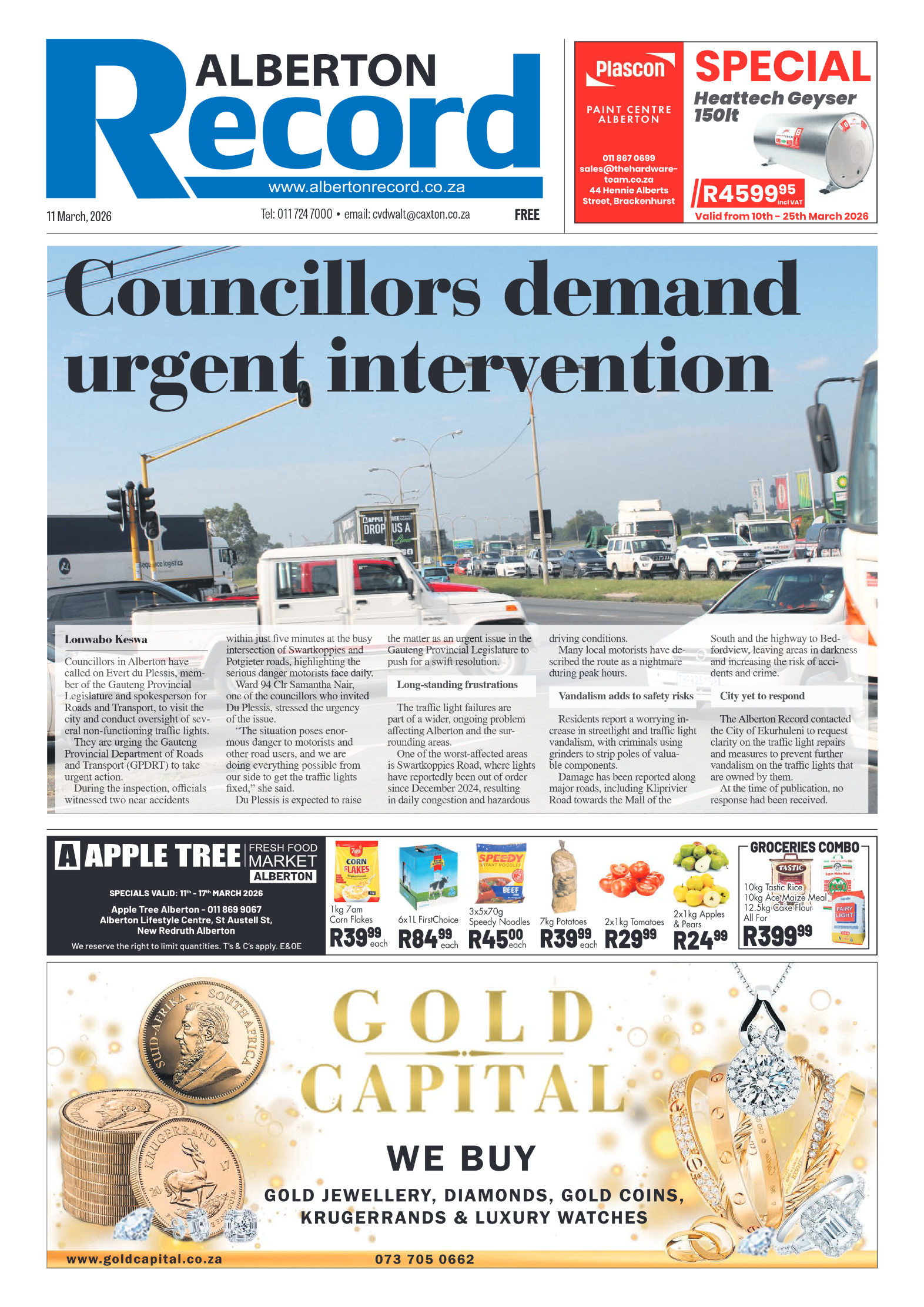 Alberton Record 11 March 2026 page 3