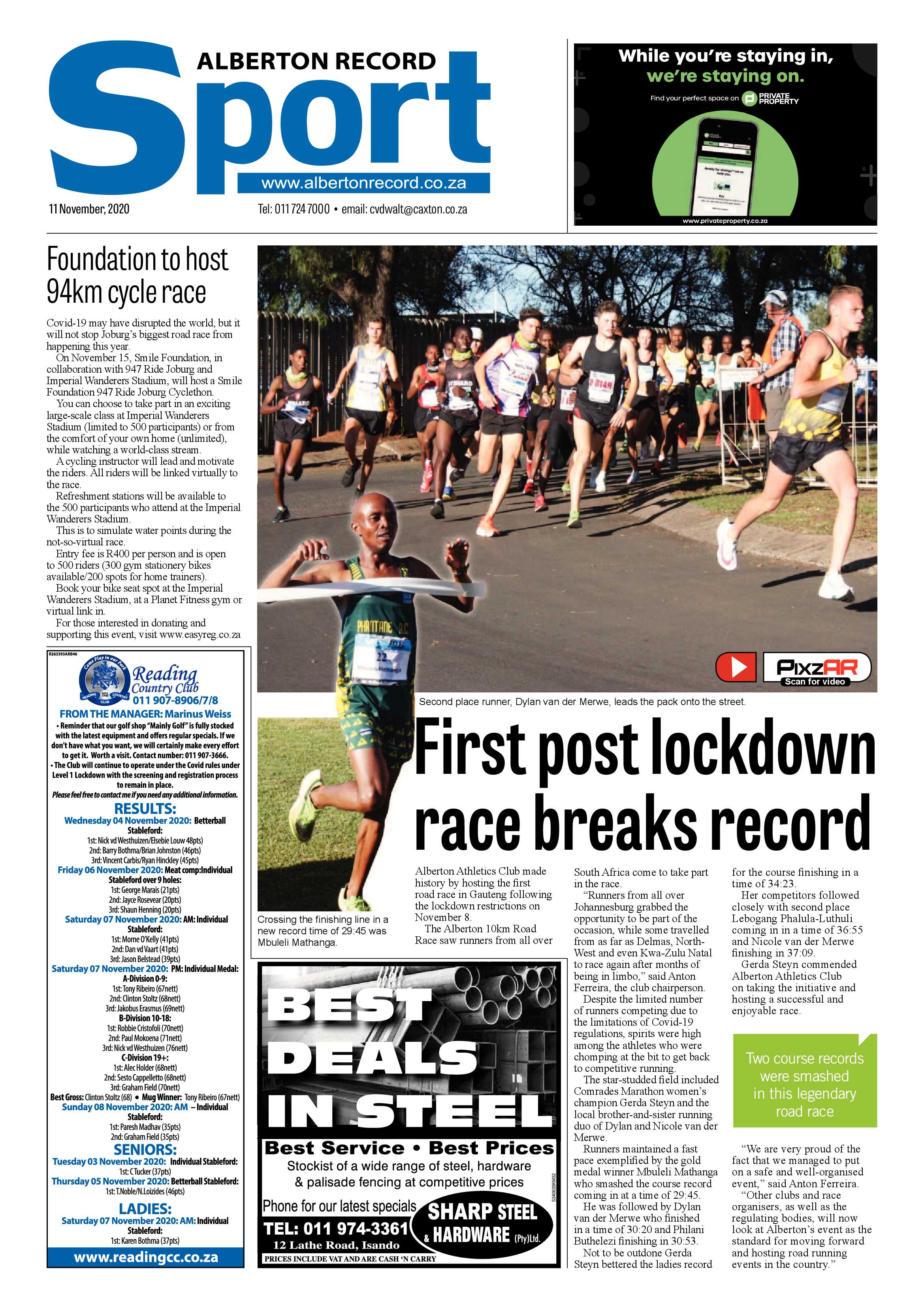 Alberton Record 11 November Alberton 2020 page 16