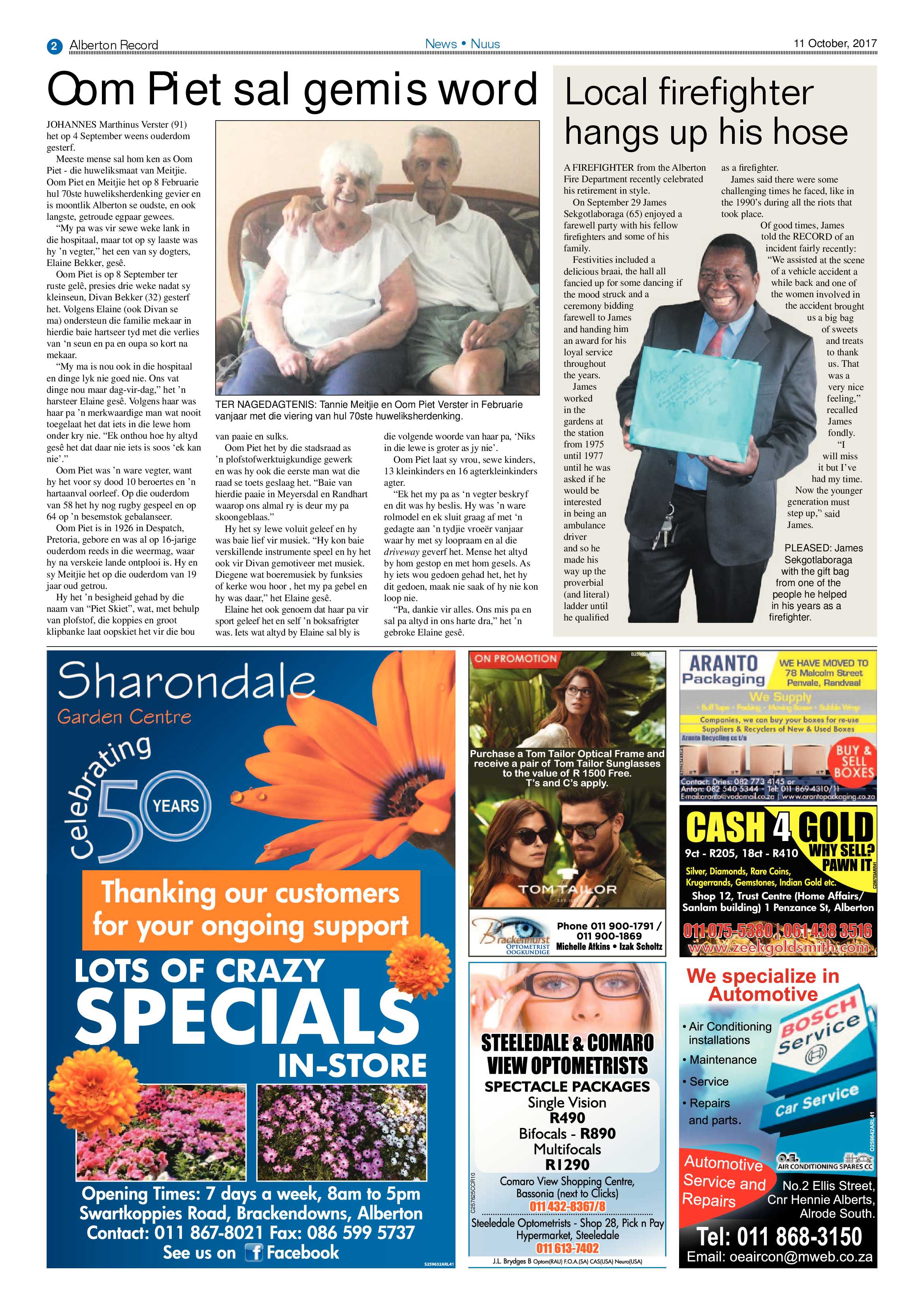 Alberton Record 11 October 2017 page 2