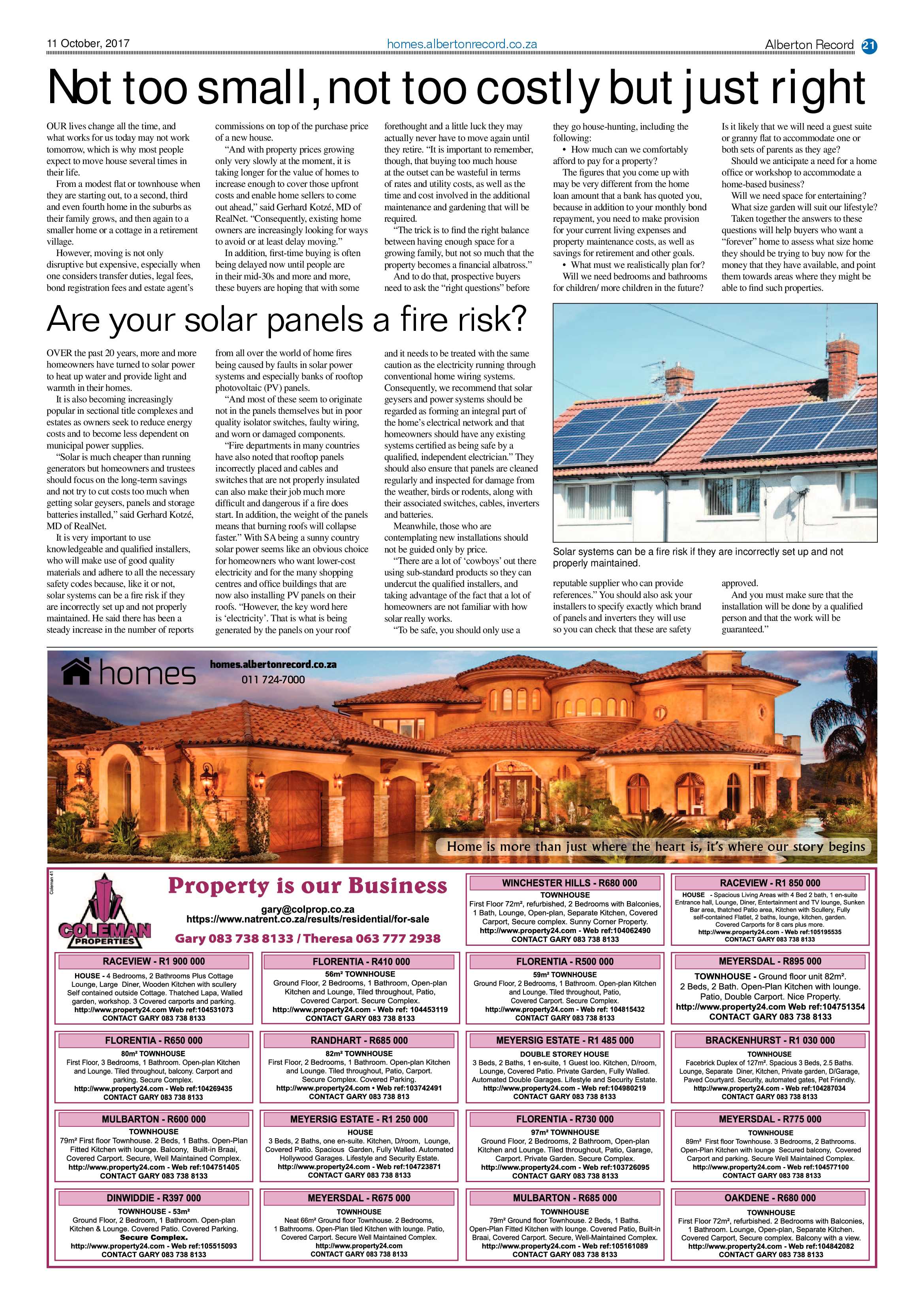 Alberton Record 11 October 2017 page 21