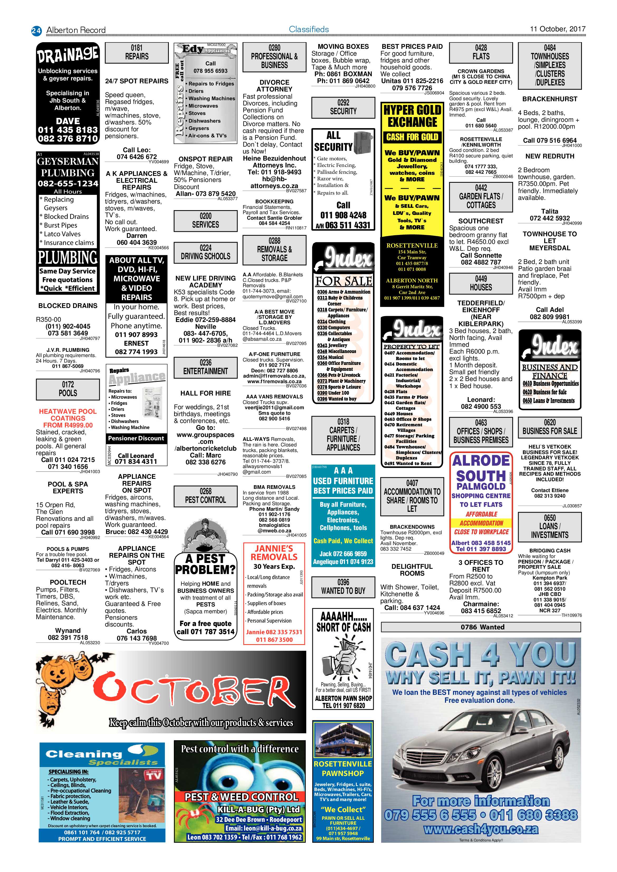 Alberton Record 11 October 2017 page 24