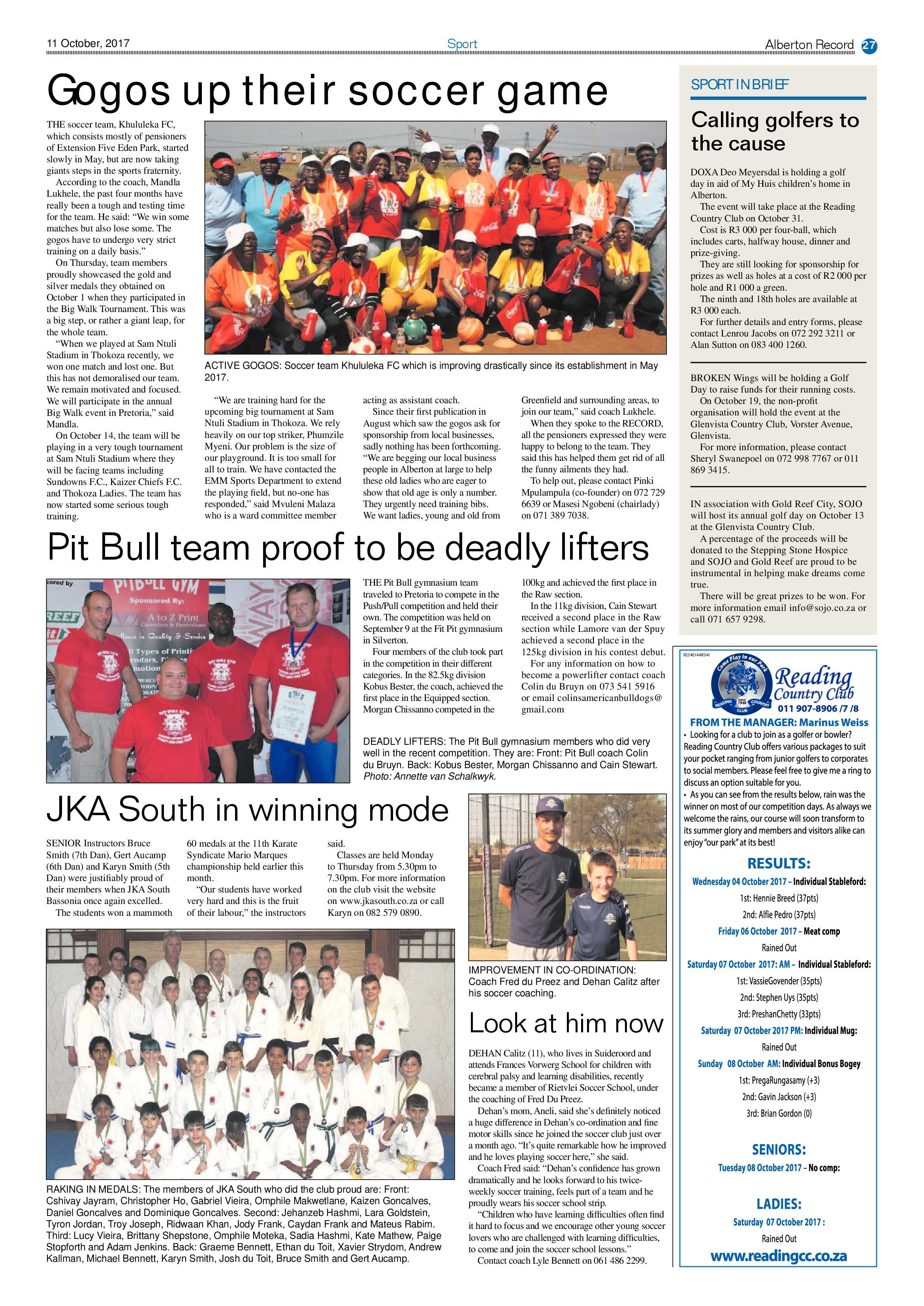 Alberton Record 11 October 2017 page 27
