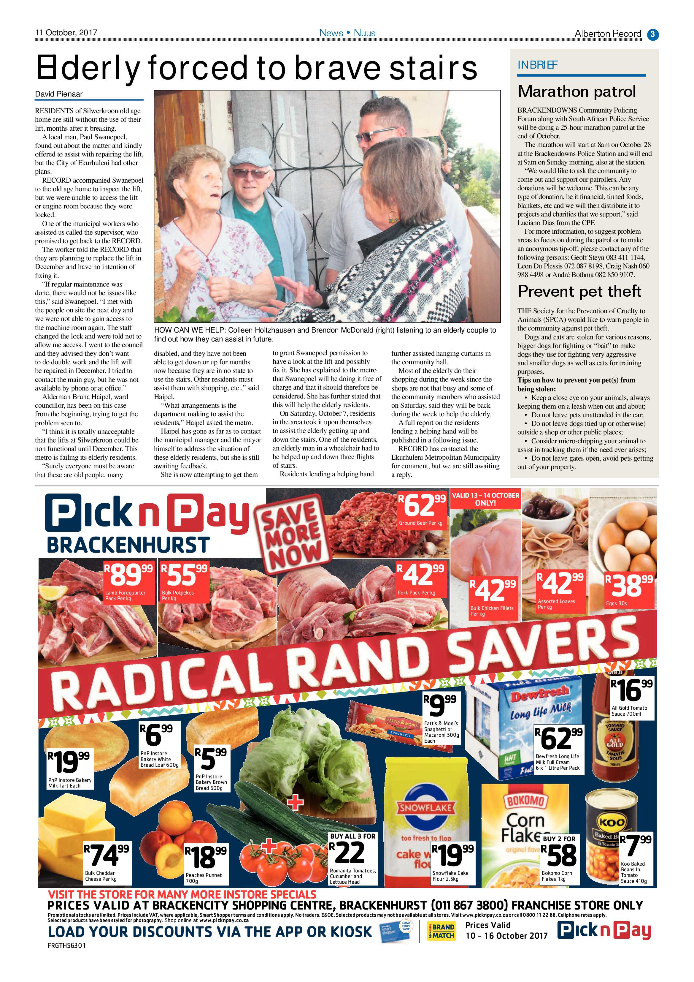 Alberton Record 11 October 2017 page 3