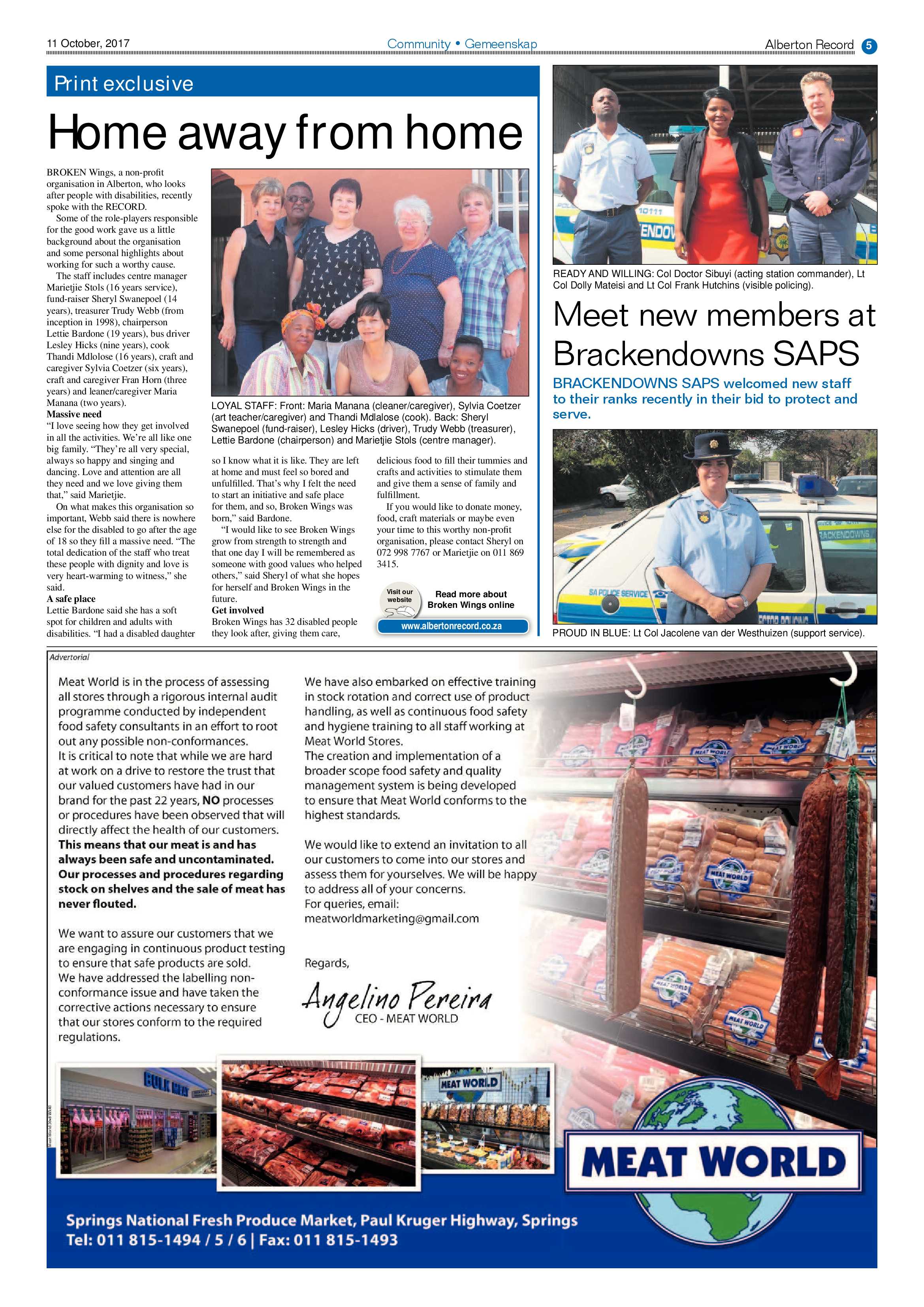Alberton Record 11 October 2017 page 5