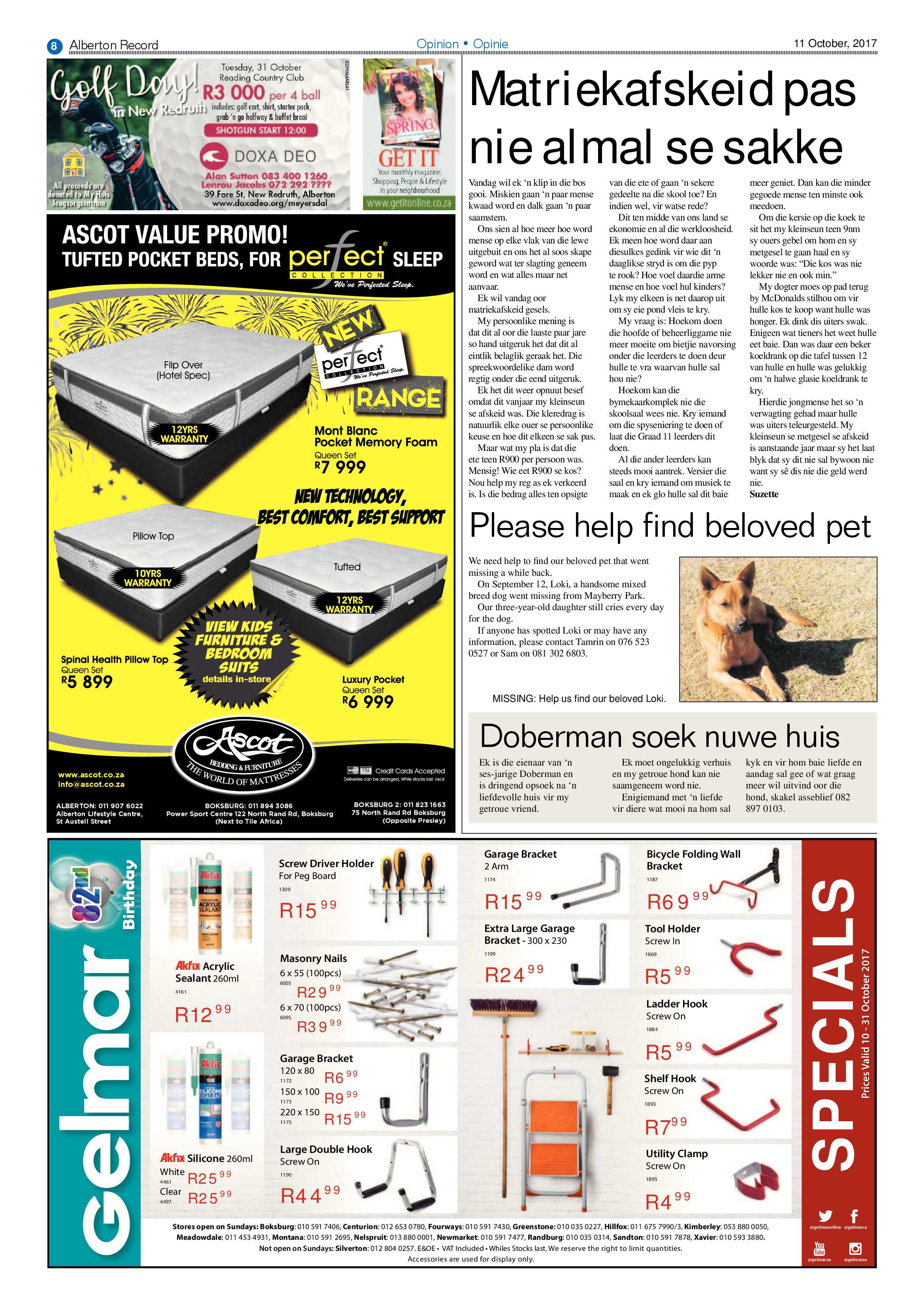 Alberton Record 11 October 2017 page 8