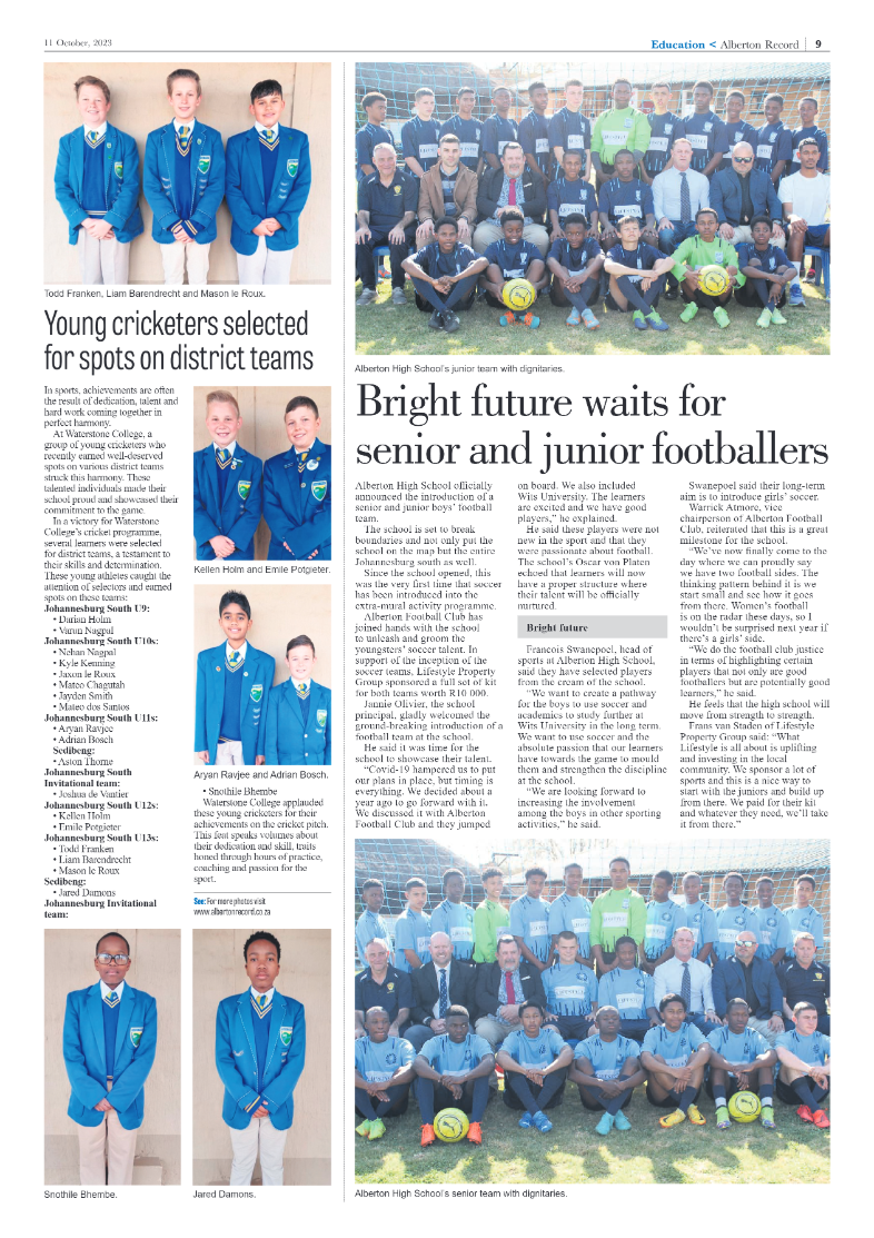 Alberton Record 11 October 2023 page 9