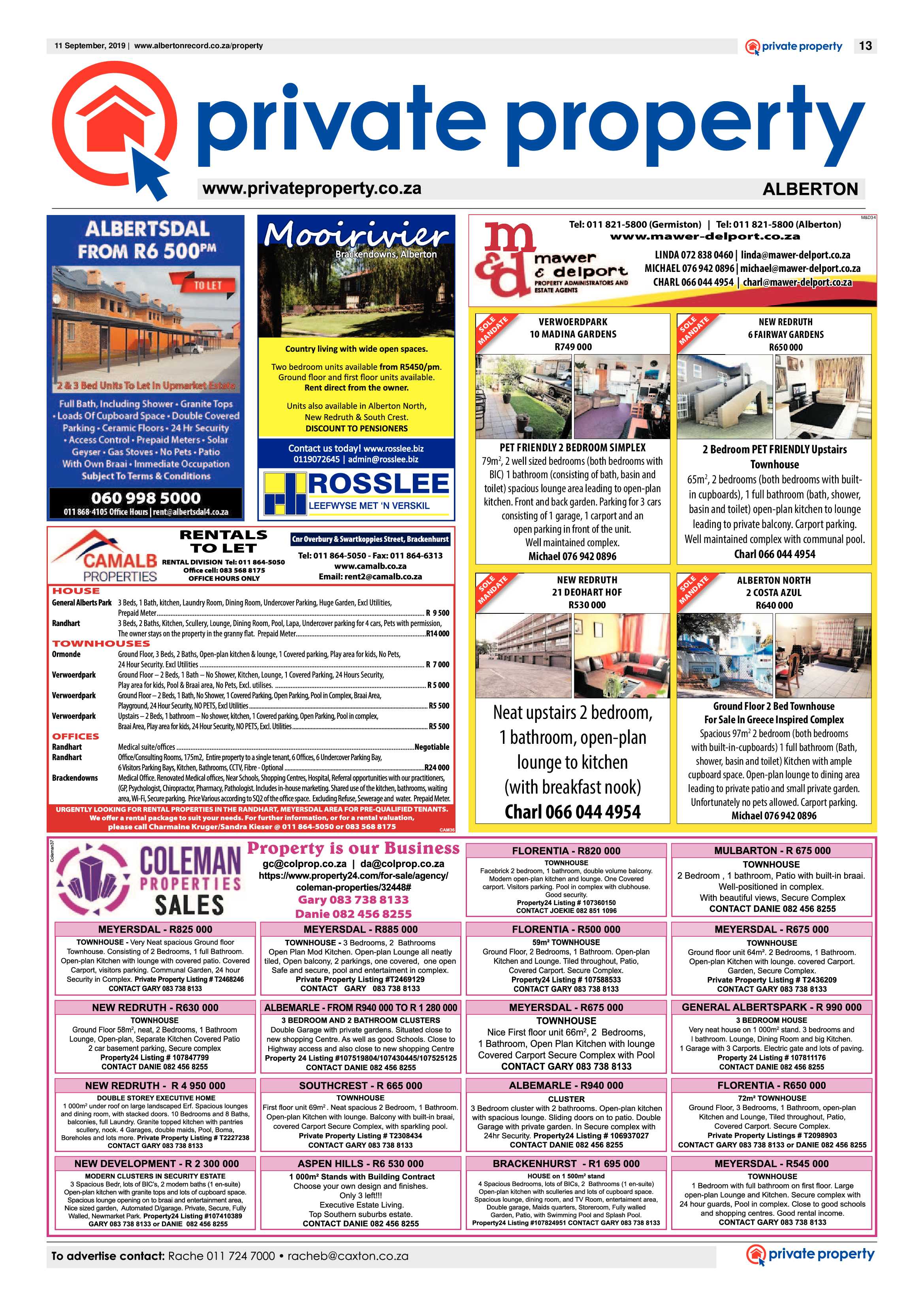Alberton Record 11 September 2019 page 13