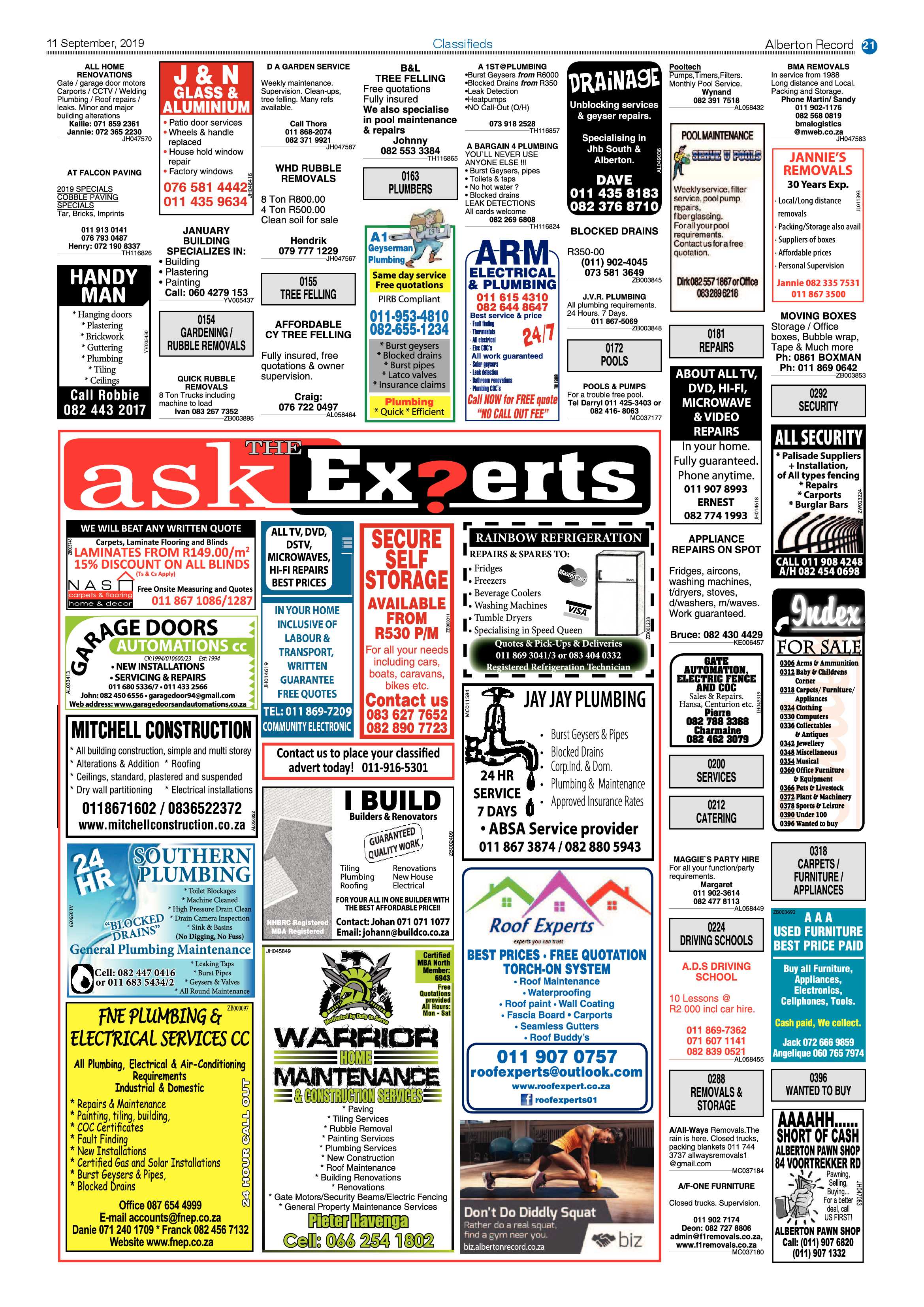 Alberton Record 11 September 2019 page 21