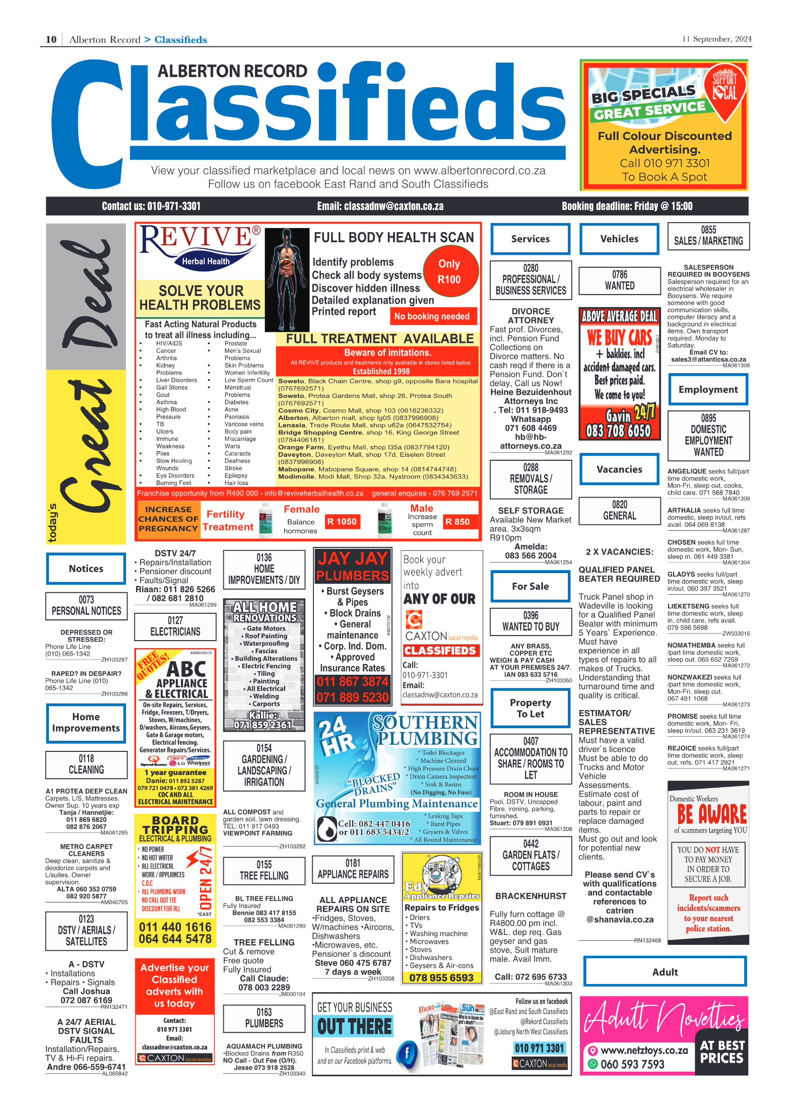 Alberton Record 11 September 2024 page 10