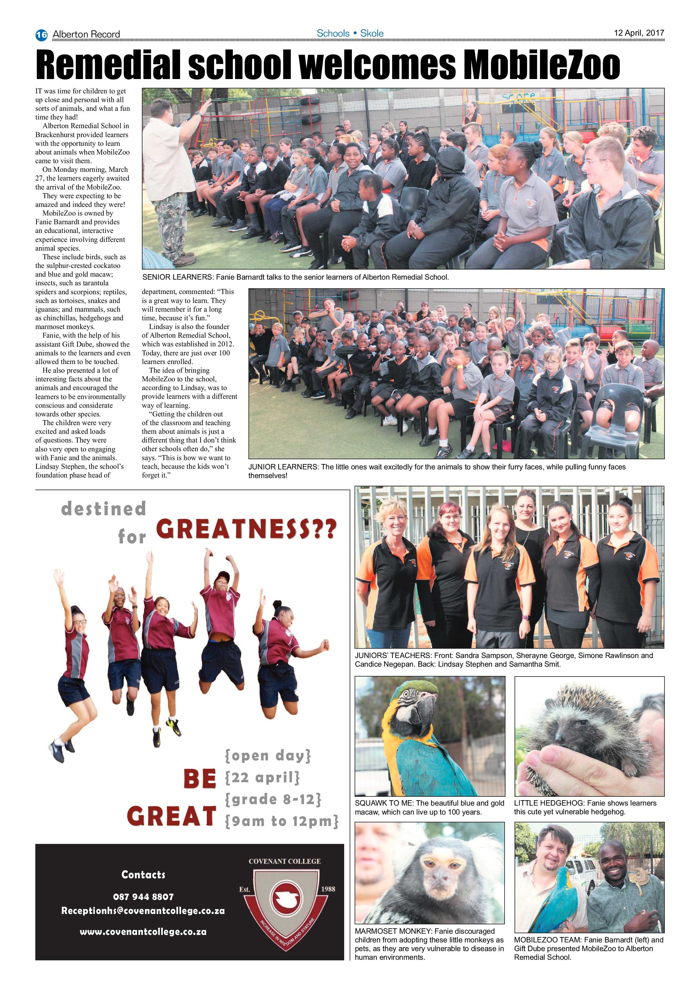 Alberton Record 12 April 2017 page 16