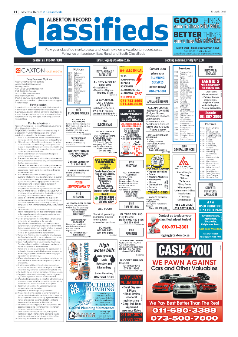 Alberton Record 12 April 2023 page 14