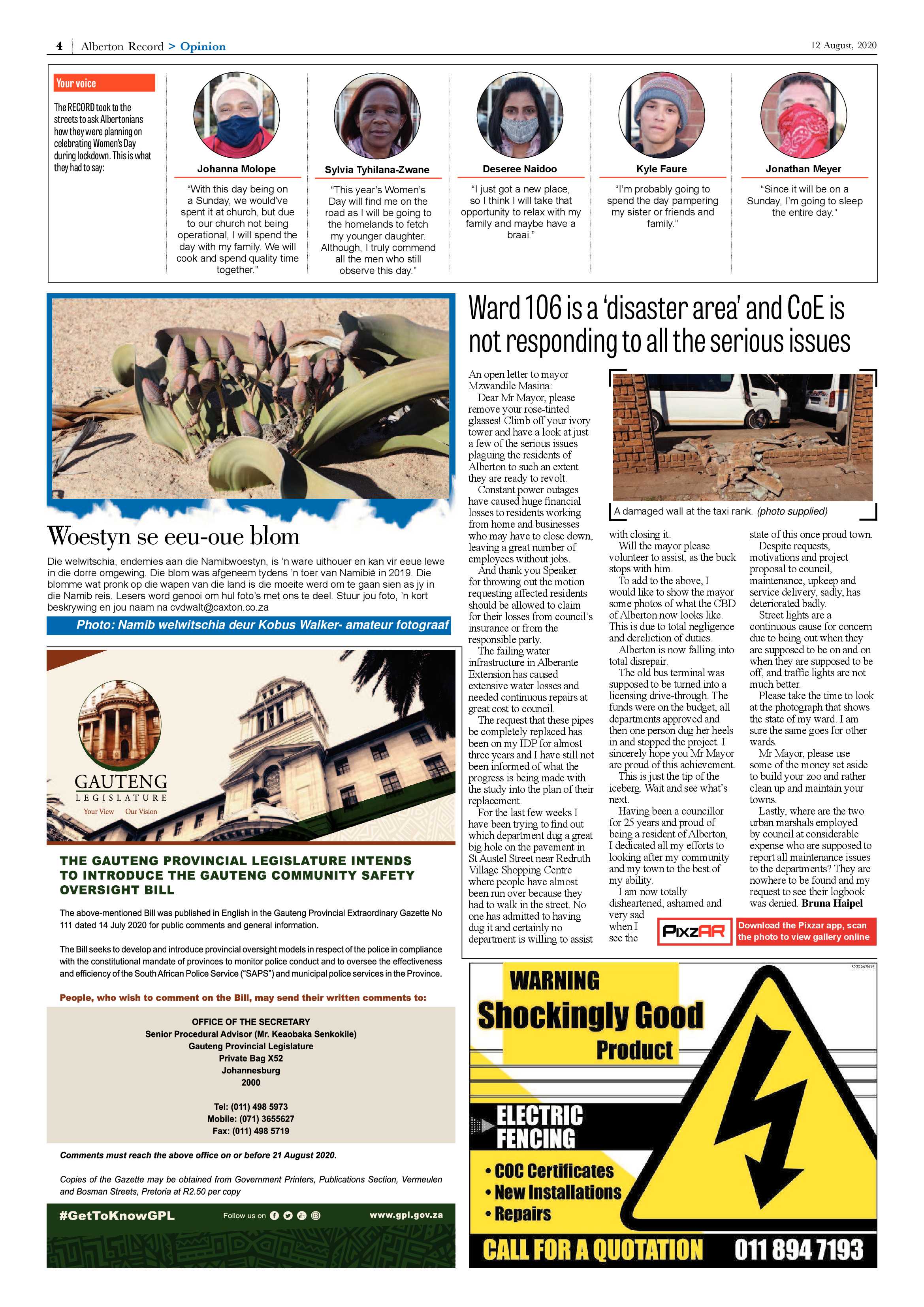 Alberton Record 12 August 2020 page 4