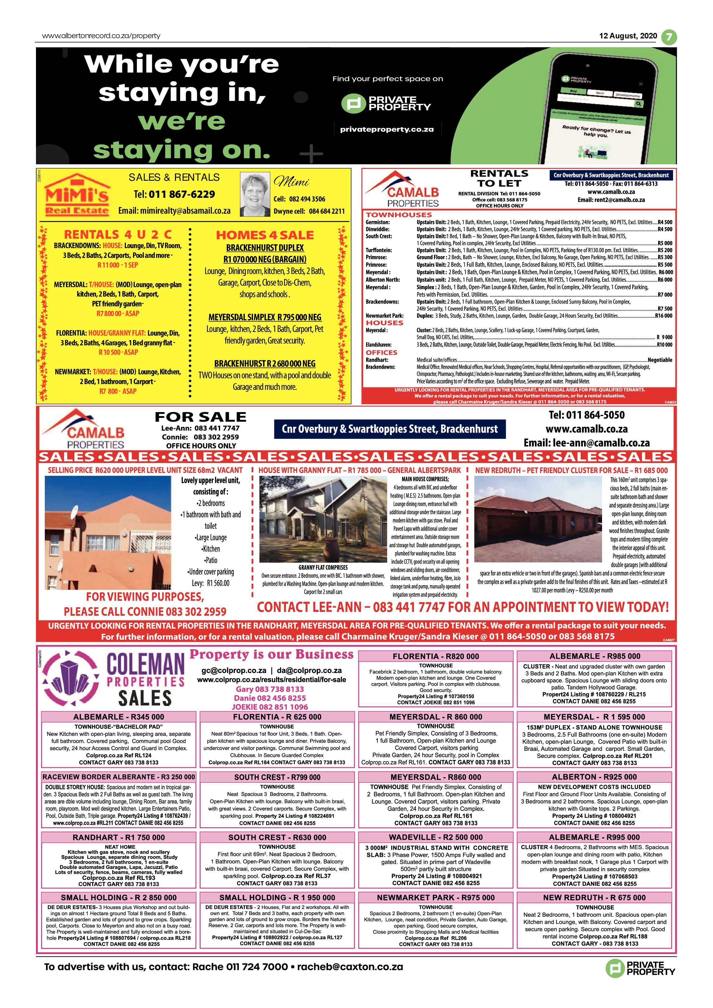 Alberton Record 12 August 2020 page 7