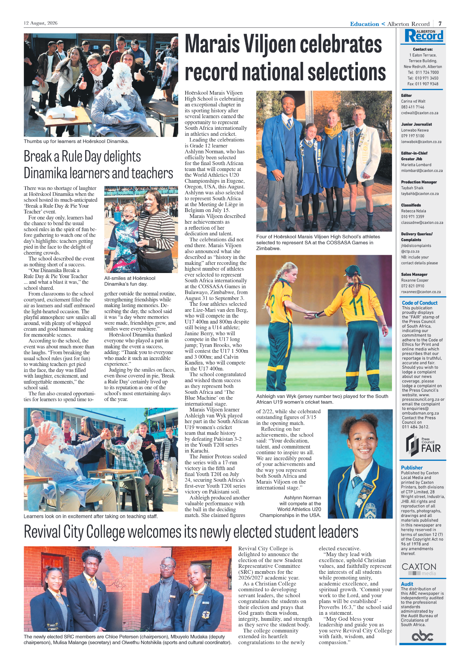 Alberton Record 12 August 2026 page 7