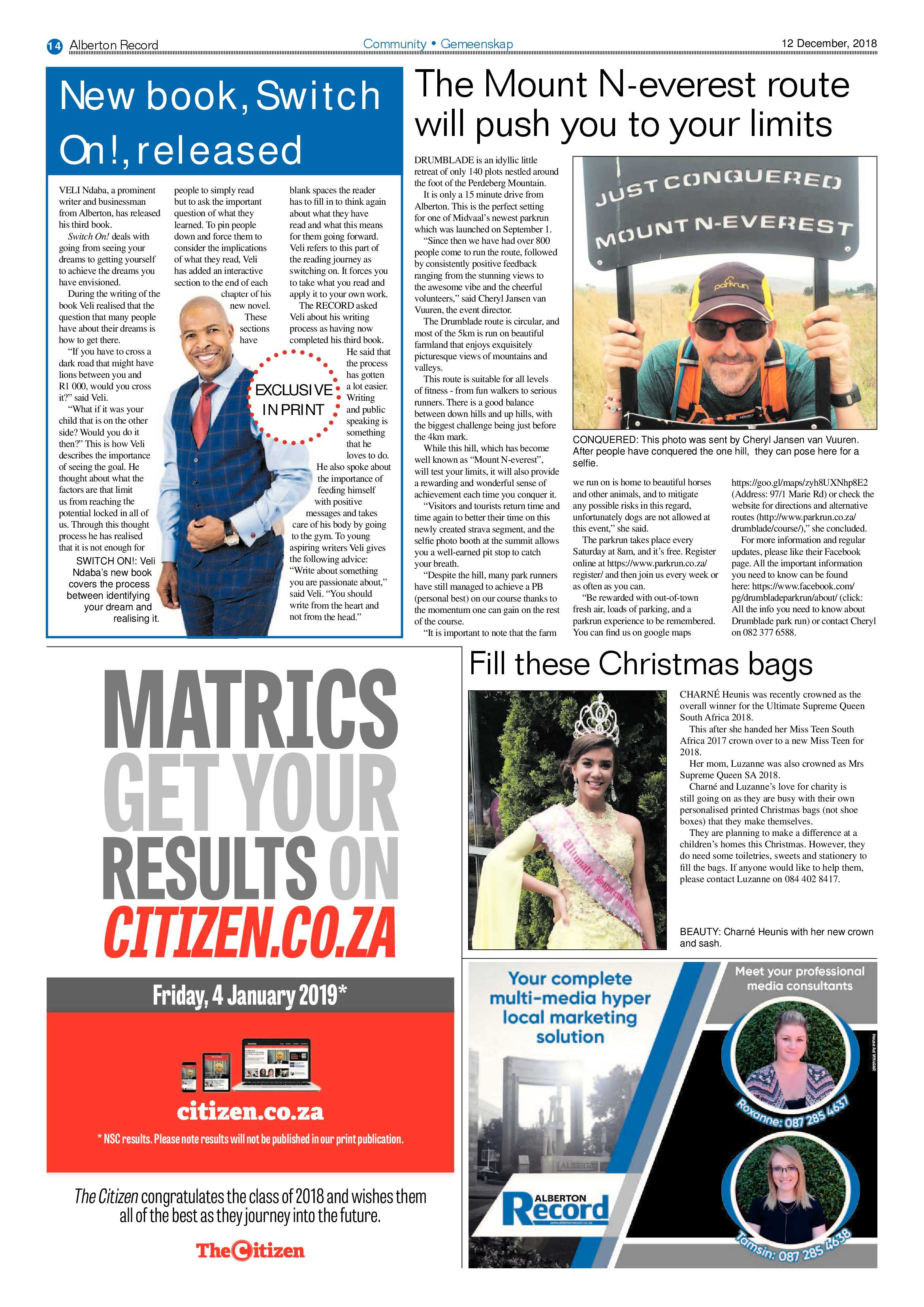 Alberton Record 12 December 2018 page 14