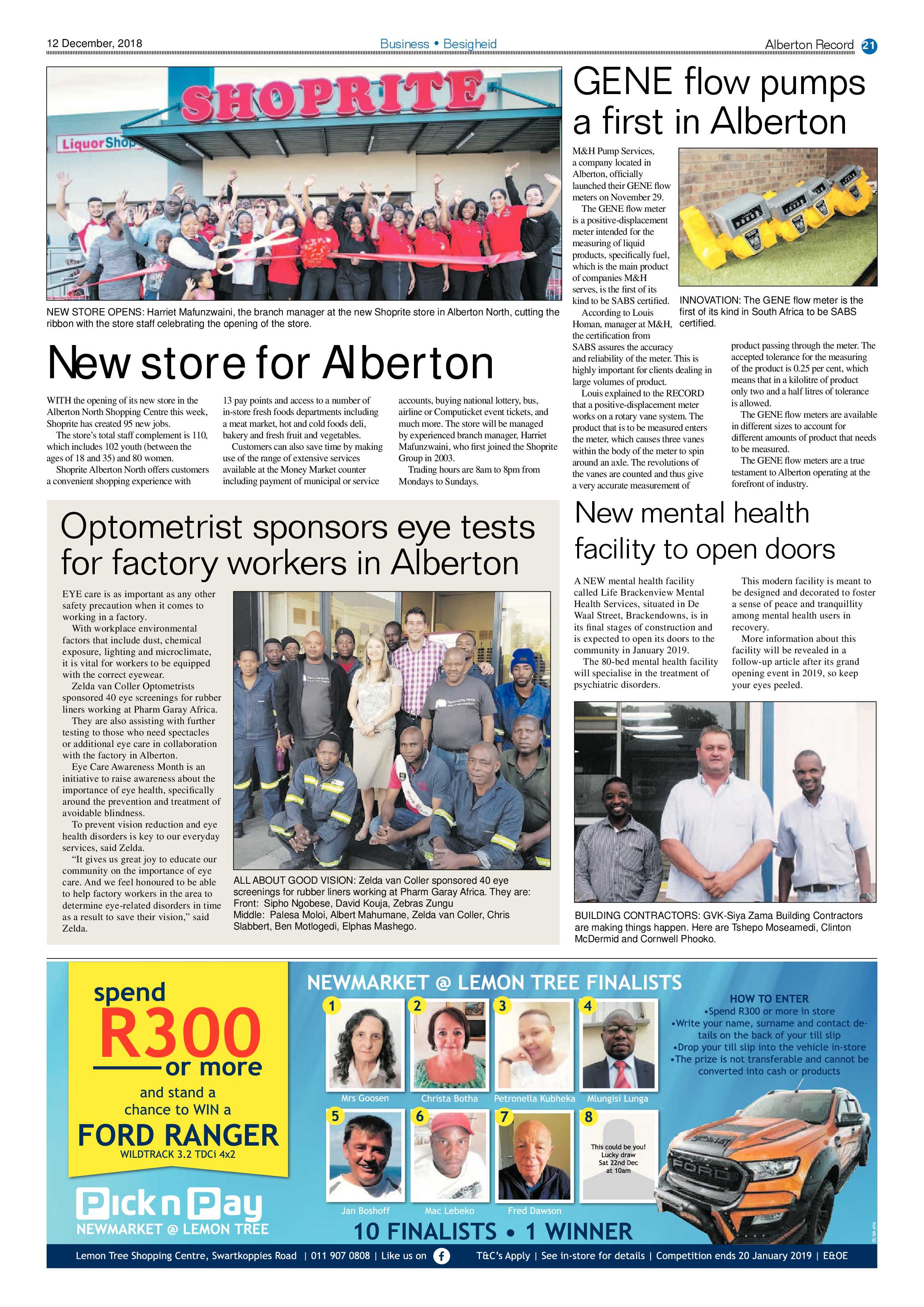 Alberton Record 12 December 2018 page 21