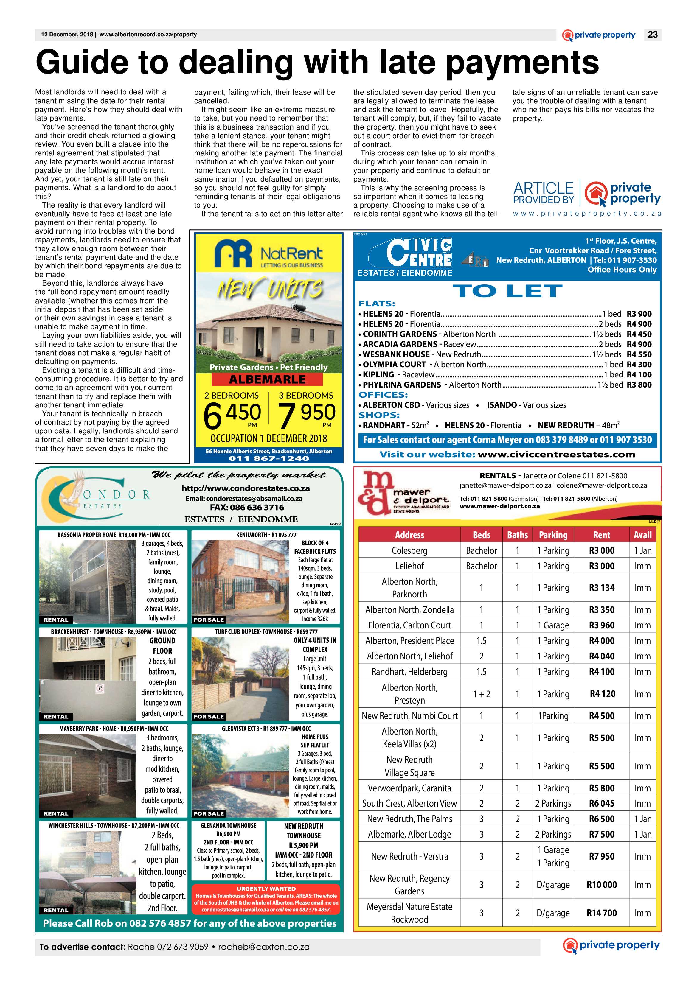 Alberton Record 12 December 2018 page 23