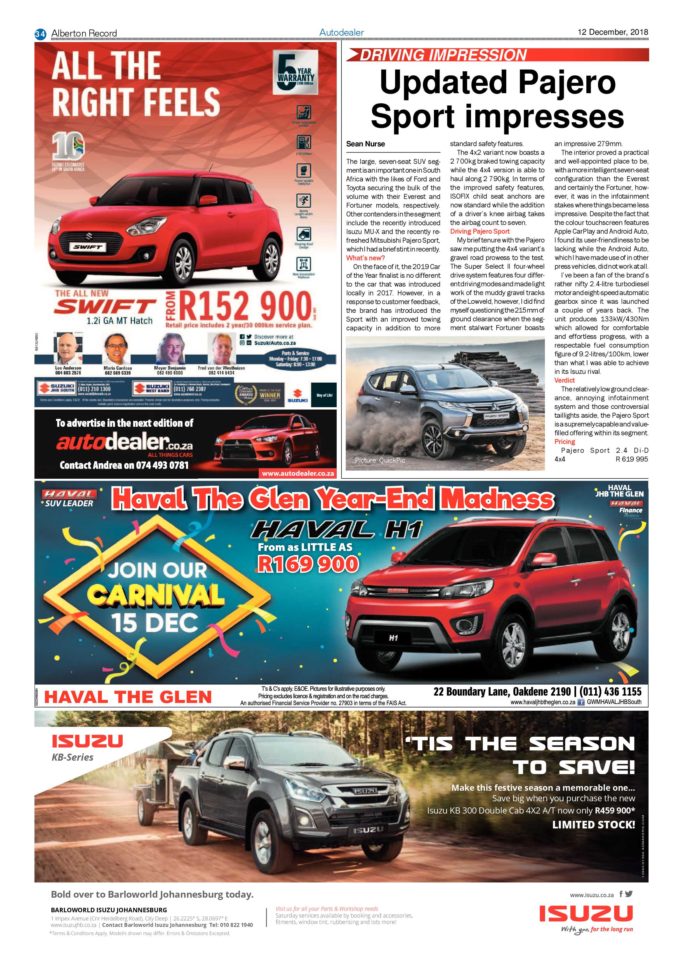 Alberton Record 12 December 2018 page 34