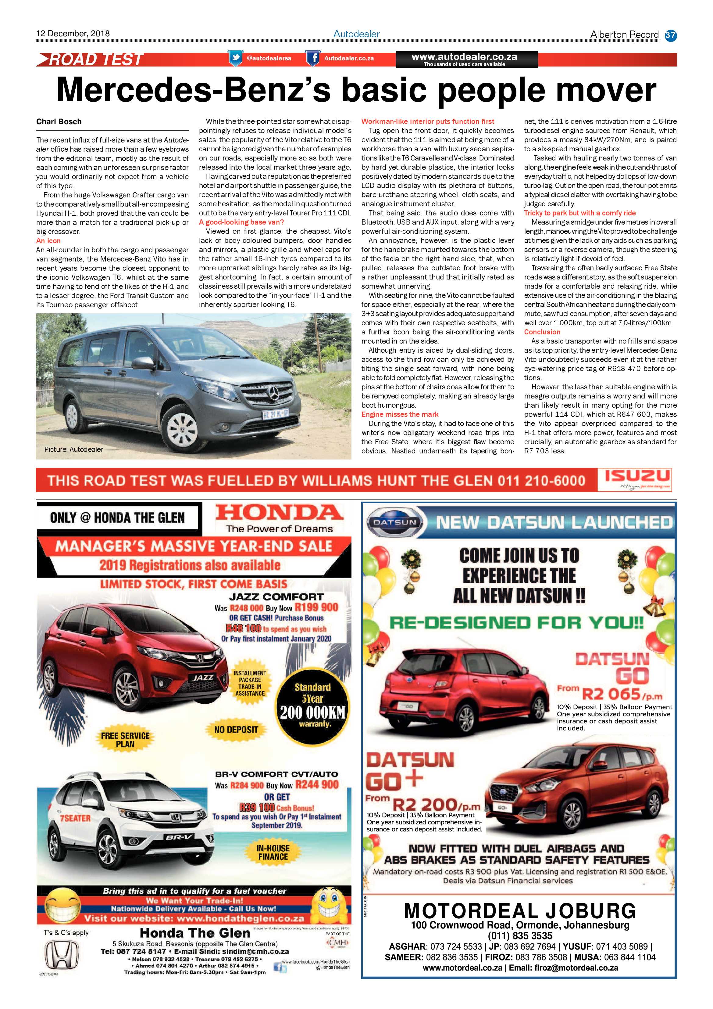 Alberton Record 12 December 2018 page 37