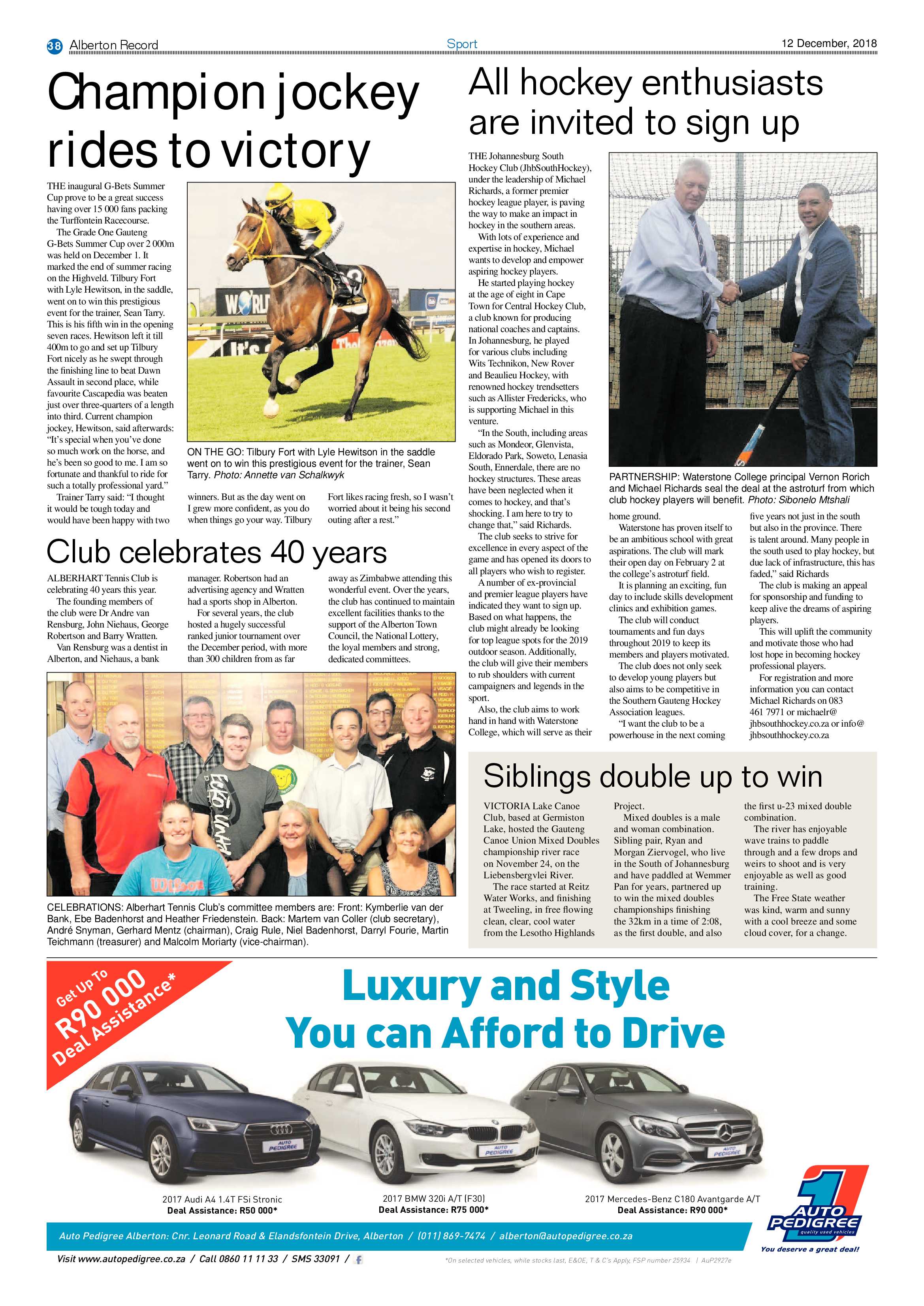Alberton Record 12 December 2018 page 38