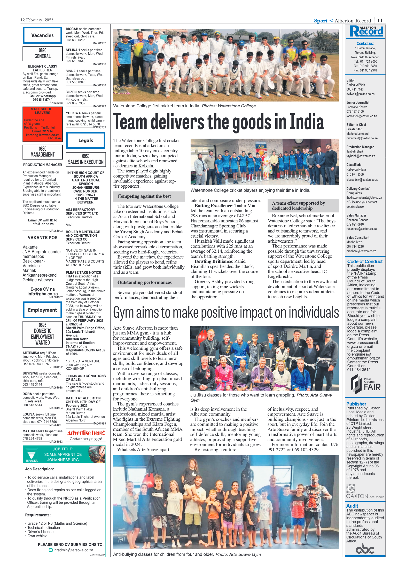 Alberton Record 12 February 2025 page 11
