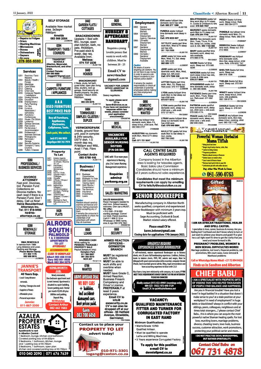Alberton Record 12 January 2022 page 13